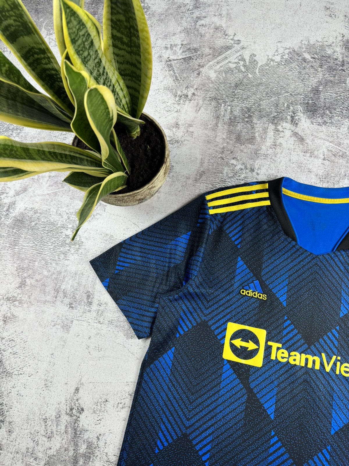 Adidas Manchester United Cristiano Ronaldo 2021/2022 Third Jersey Blockcore T Shirt Tee Size US XXL / EU 58 / 5 - 8 Thumbnail