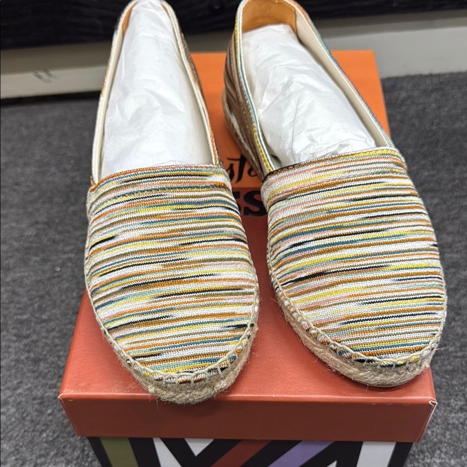 Missoni NWT Missoni Colorful Striped Espadrilles sneaker Siz 38 US 8 Size US 8 / IT 38 - 1 Preview