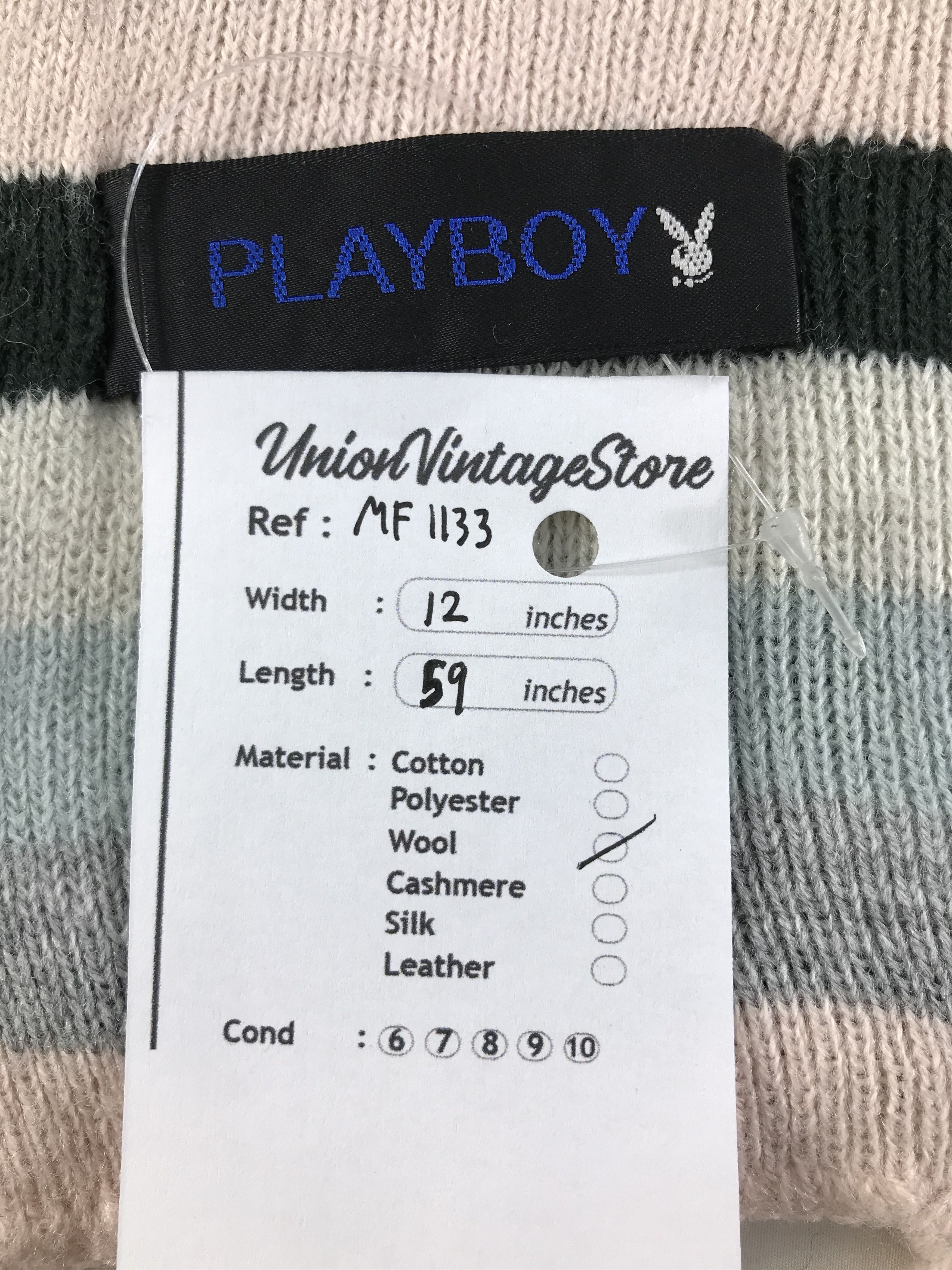 Playboy Vintage Playboy Scarf/Muffler/Neckwear MF1133 Size ONE SIZE - 5 Thumbnail