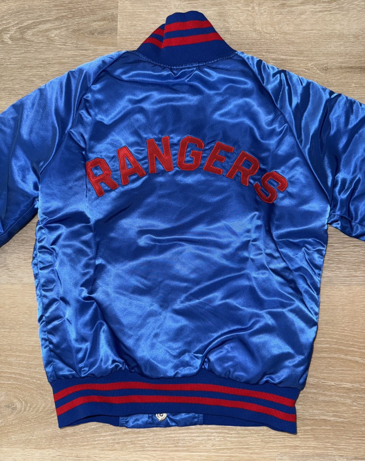 NHL Vintage 80’s New York Rangers Pyramid Satin Jacket Size XXS / US 00 / IT 34 - 4 Thumbnail