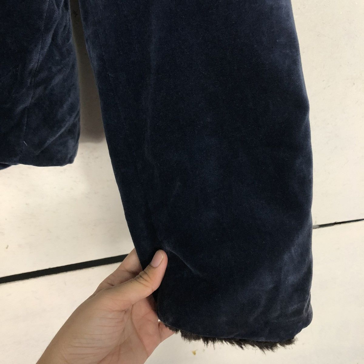 Japanese Brand 🔥RICH DARK BLUE BOMBER JACKET FUR INTERIOR ISSEY MIYAKE Size US L / EU 52-54 / 3 - 24 Thumbnail