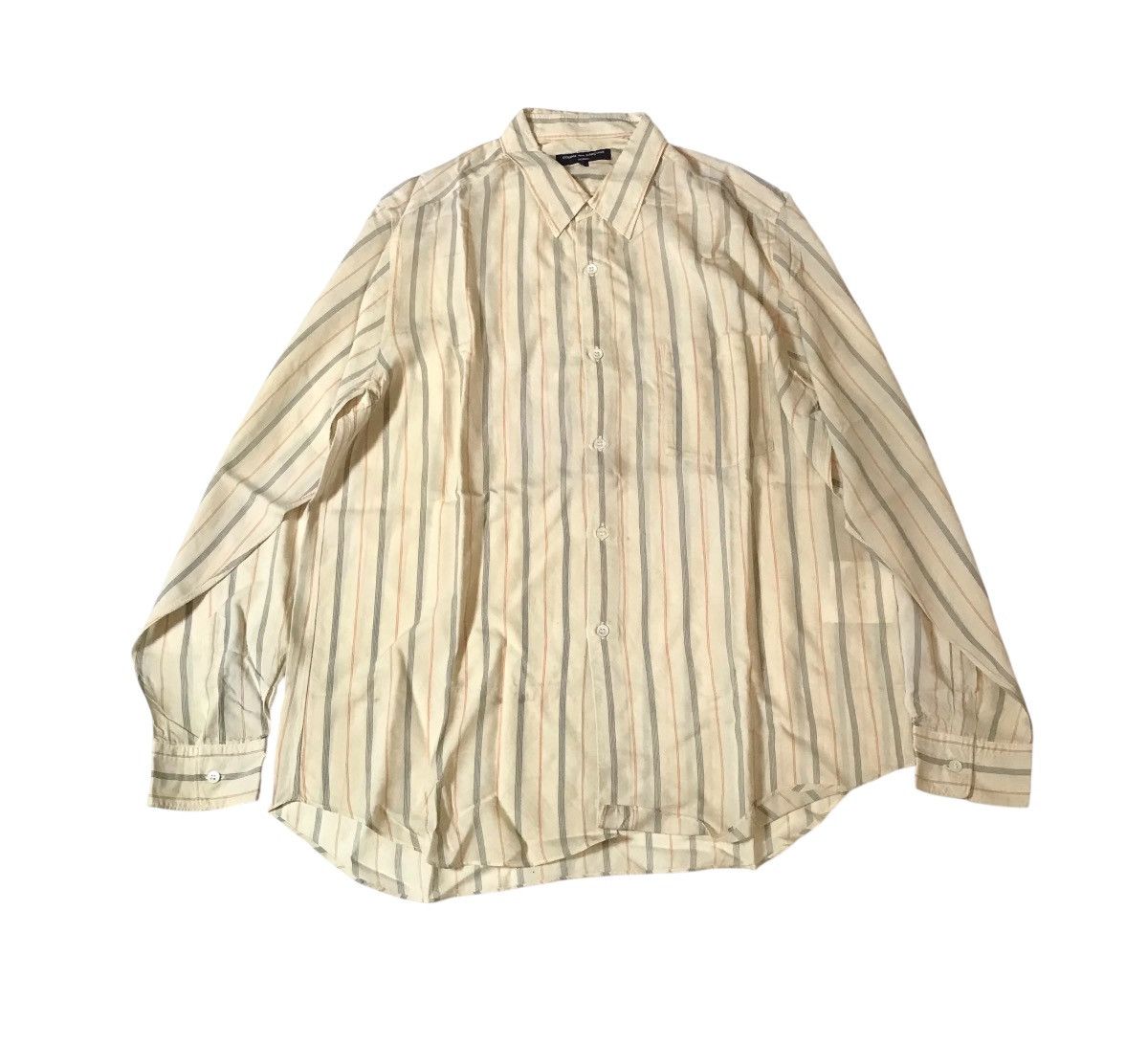 Cdg homme AD2005 flowy striped button up