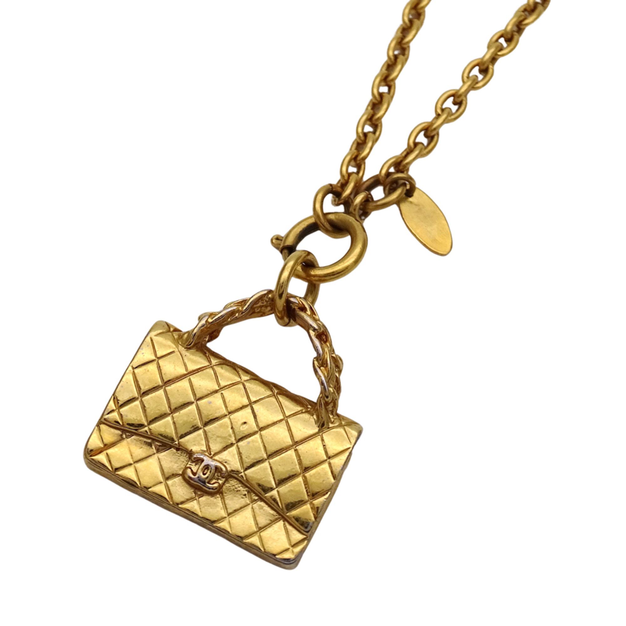 Chanel Chanel Matelassé Necklace for Women and Men, GP Gold, Handbag Motif, Long Size ONE SIZE - 1 Thumbnail