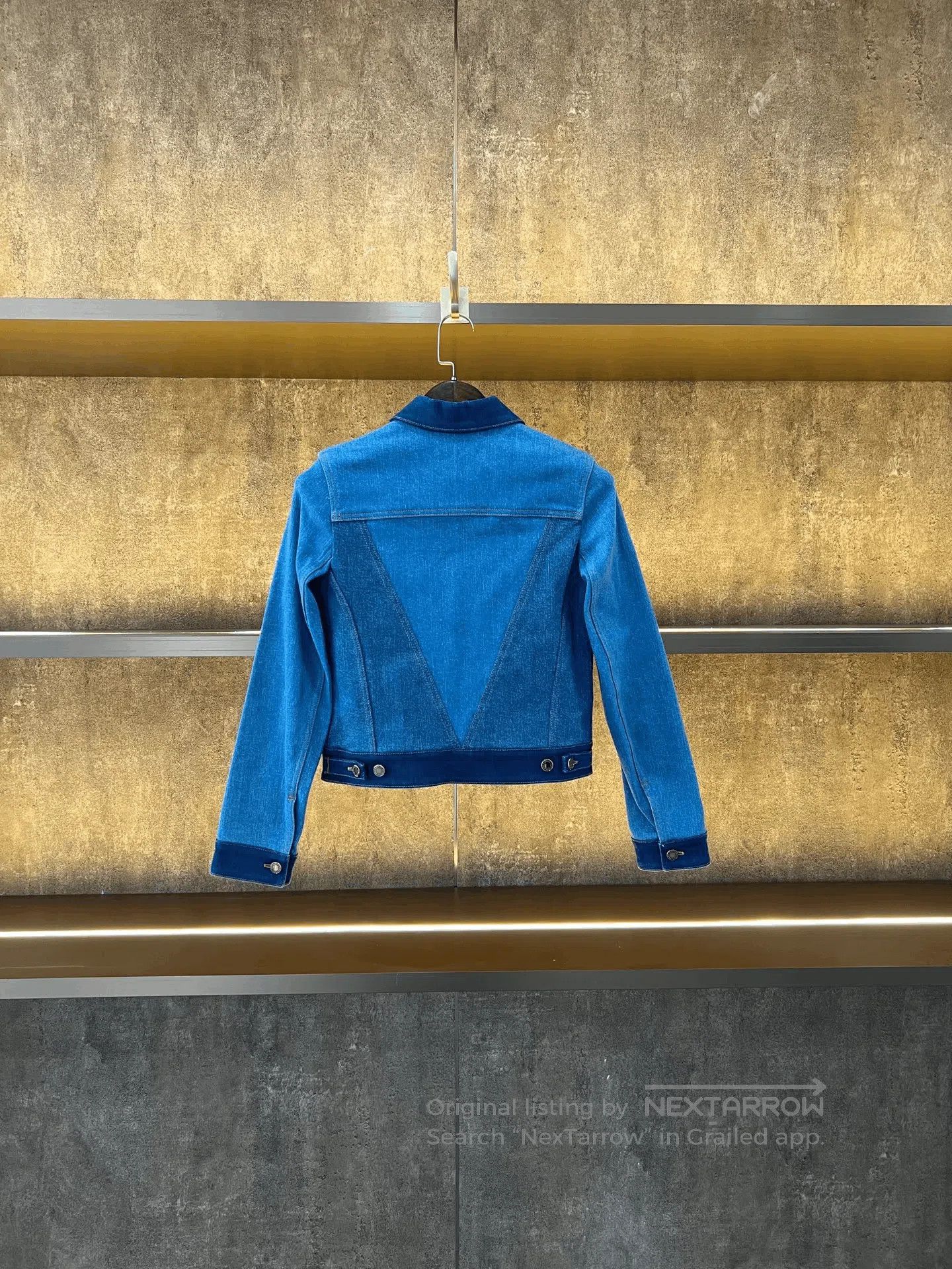 Louis Vuitton LV Color-Block Denim Jacket. Size XS / US 0-2 / IT 36-38 - 2 Thumbnail
