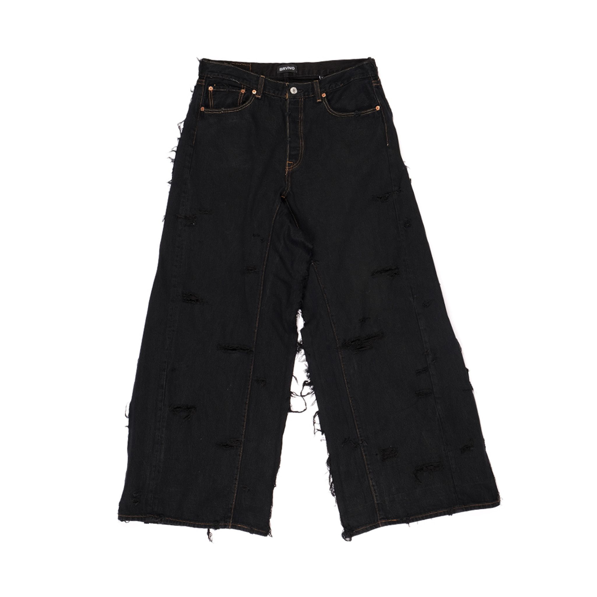 Italia Independent OVERSIZE BRVNO DISTRESSED DARK JEANS 100% RECYCLED Size US 33 - 2 Thumbnail
