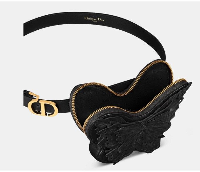 Dior o1w1db10425 B0489U Size: OS / Removable Pouch Belt in Black Size ONE SIZE - 6 Thumbnail