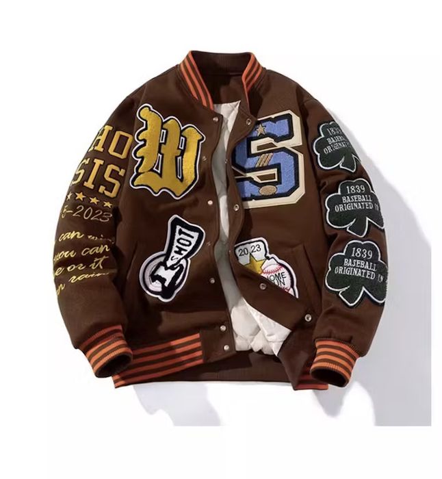 Japanese Brand Letter American Baseball Embroidery Varsity Jacket🔥🔥🔥