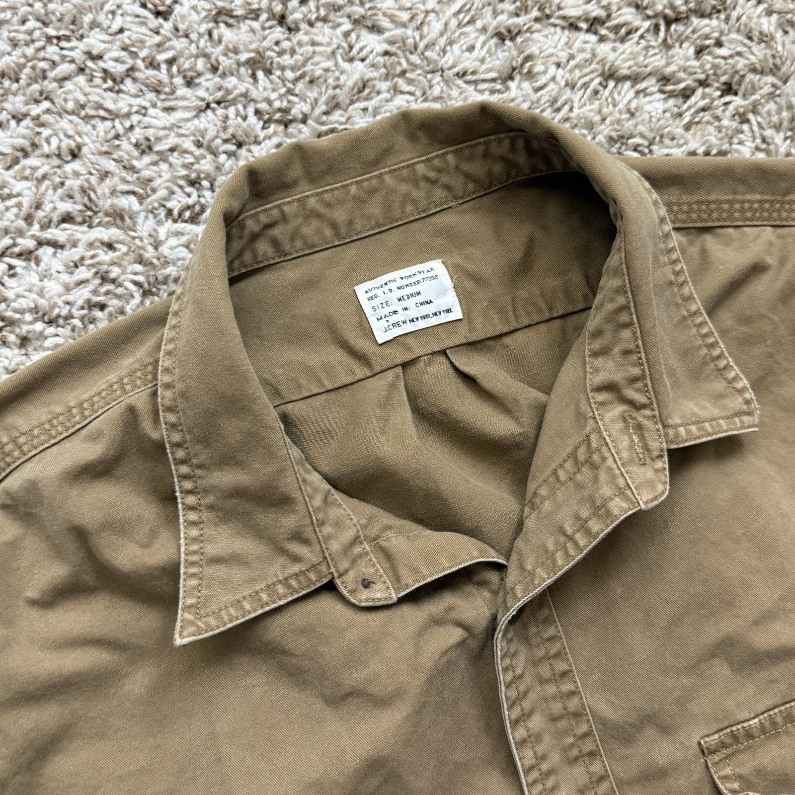 J.Crew J. Crew Brown Button Up LS Shirt Field Utility Style Size M Size US M / EU 48-50 / 2 - 4 Thumbnail