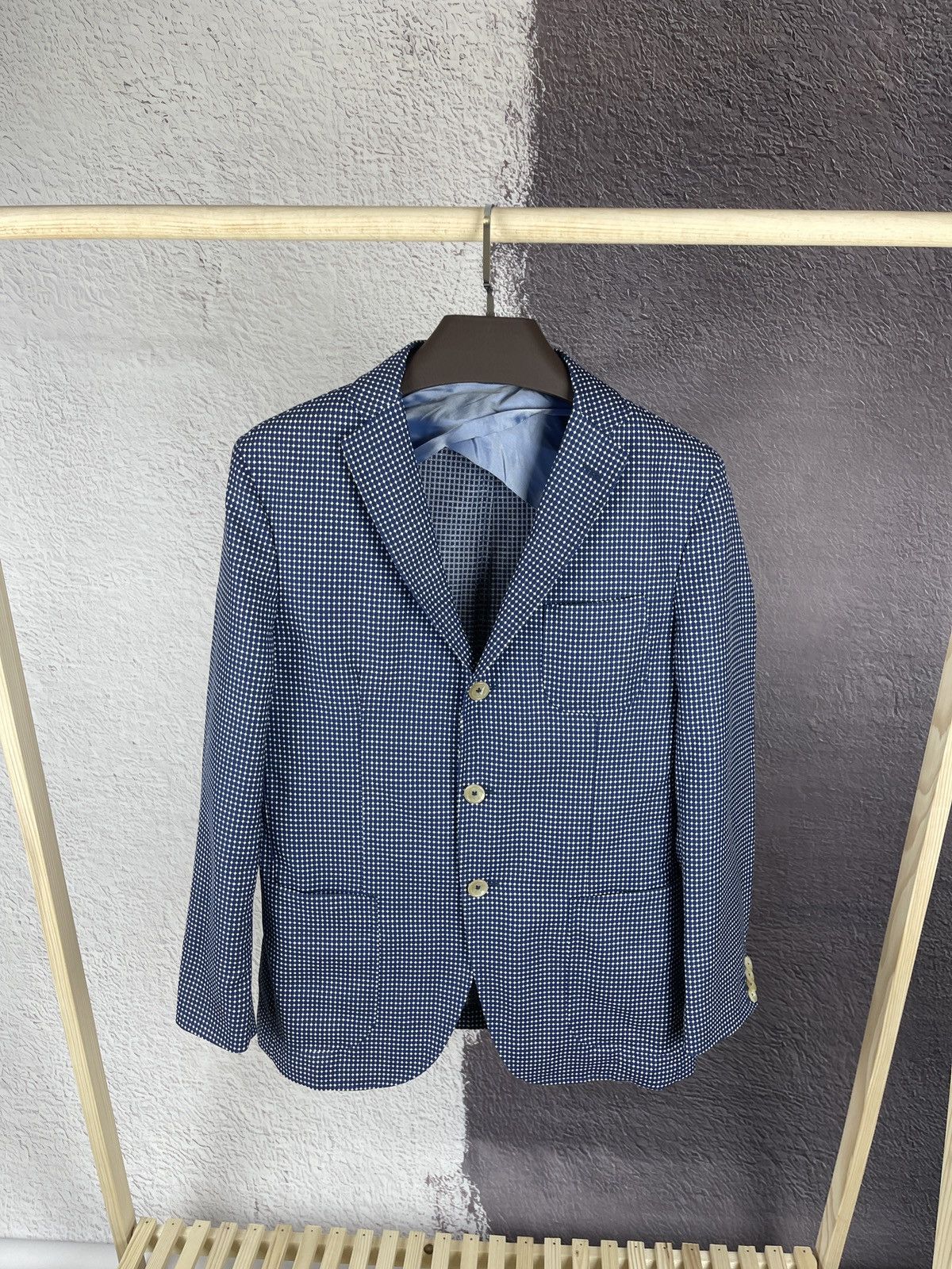 Paoloni Paoloni wool linen 3 button unlined blazer 3 button Size 40R - 1 Thumbnail