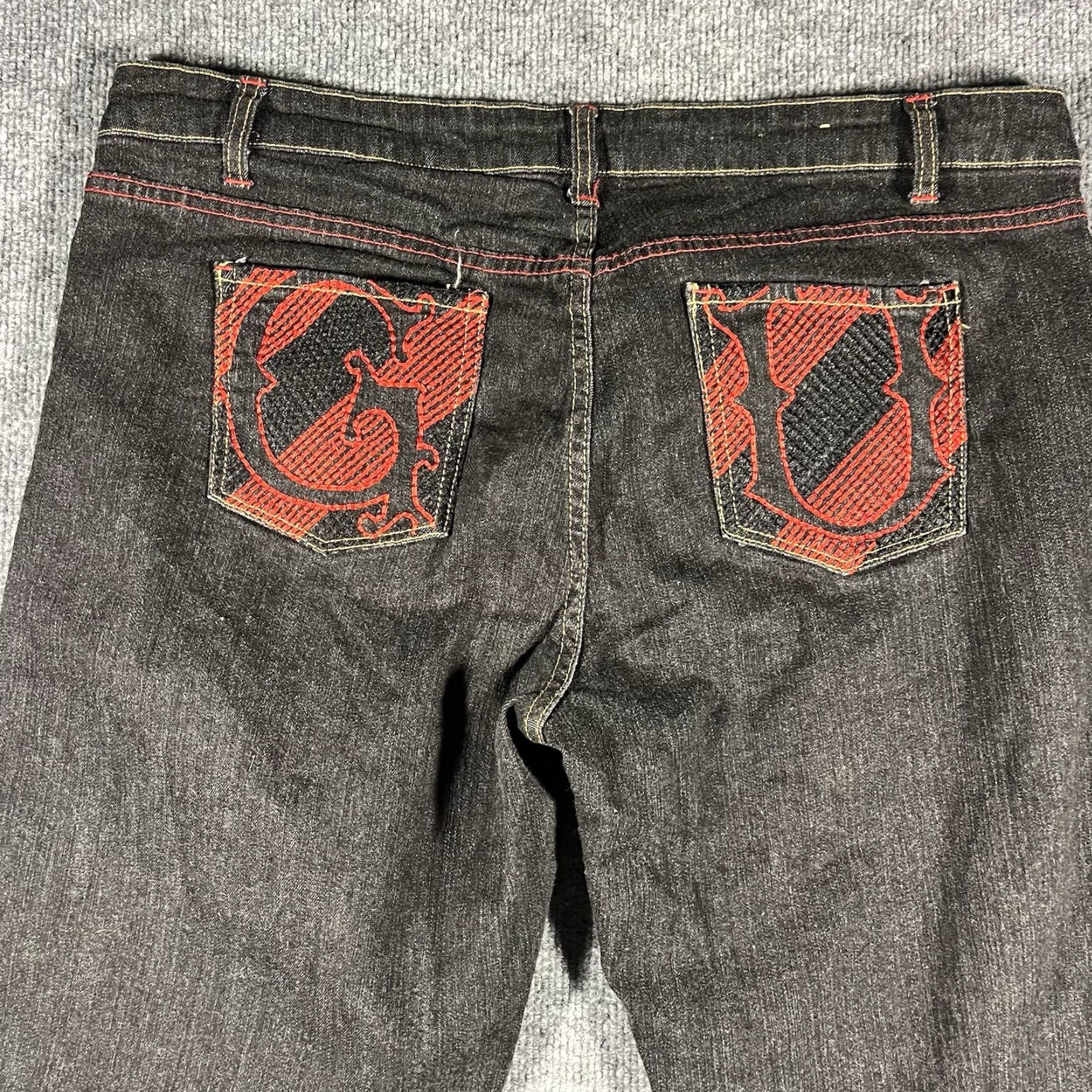 Vintage Vintage 50 Cent G Unit Jeans Womens Size 15 Patches Denim Y2K 36x32 Baggy Actual Size 36" / US 14 / IT 50 - 2 Thumbnail