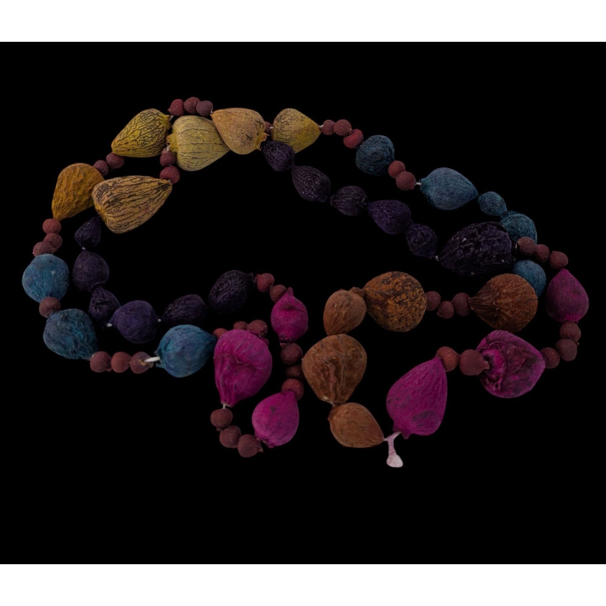 Handmade Handmade Rainbow Dyed Seed Bohemian Necklace Size ONE SIZE - 3 Thumbnail