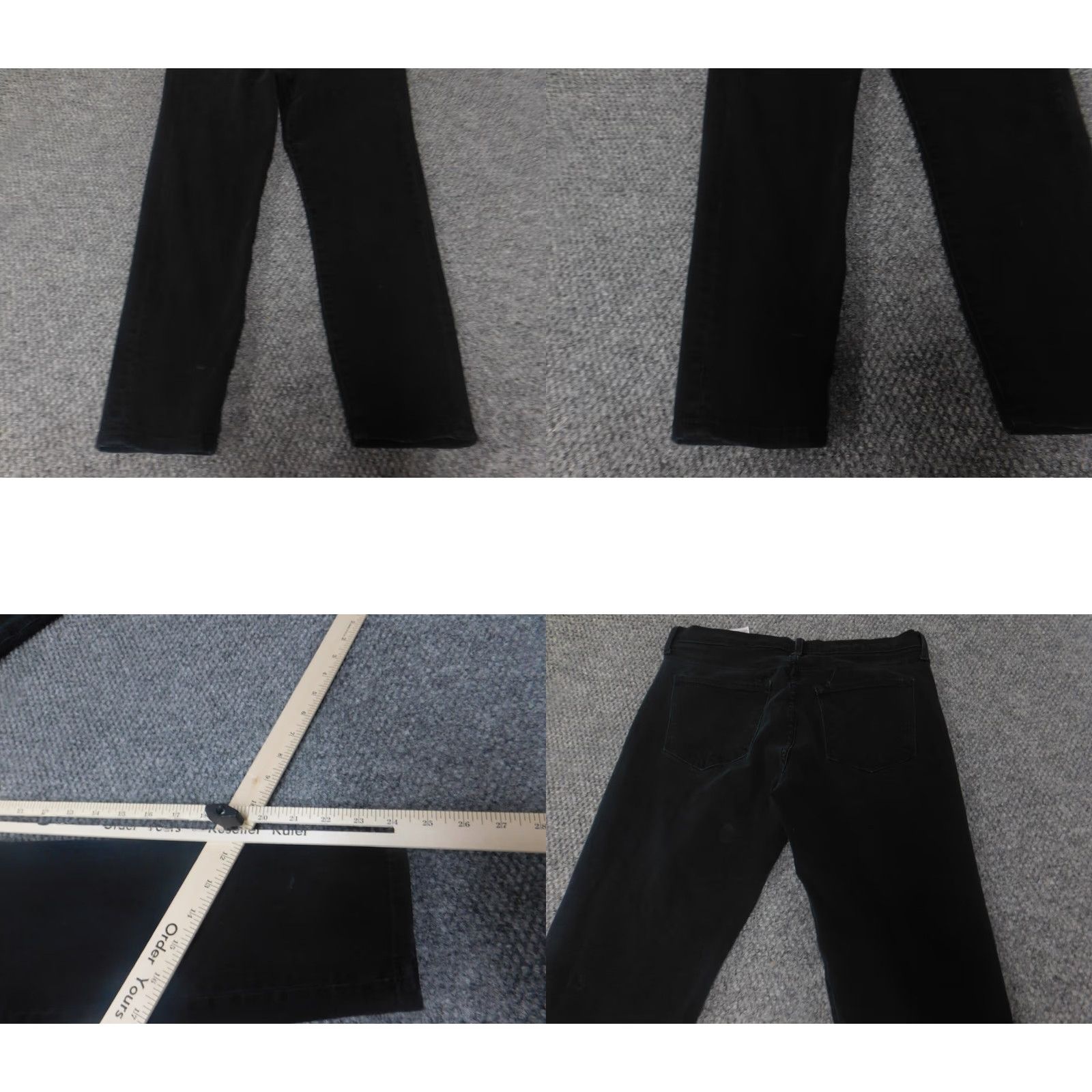Banana Republic Banana Republic Jeans Womens 29 Black Skinny High Rise Denim Regular 29 Inseam 24 Stretch Button Zip Size 29" - 8 Thumbnail
