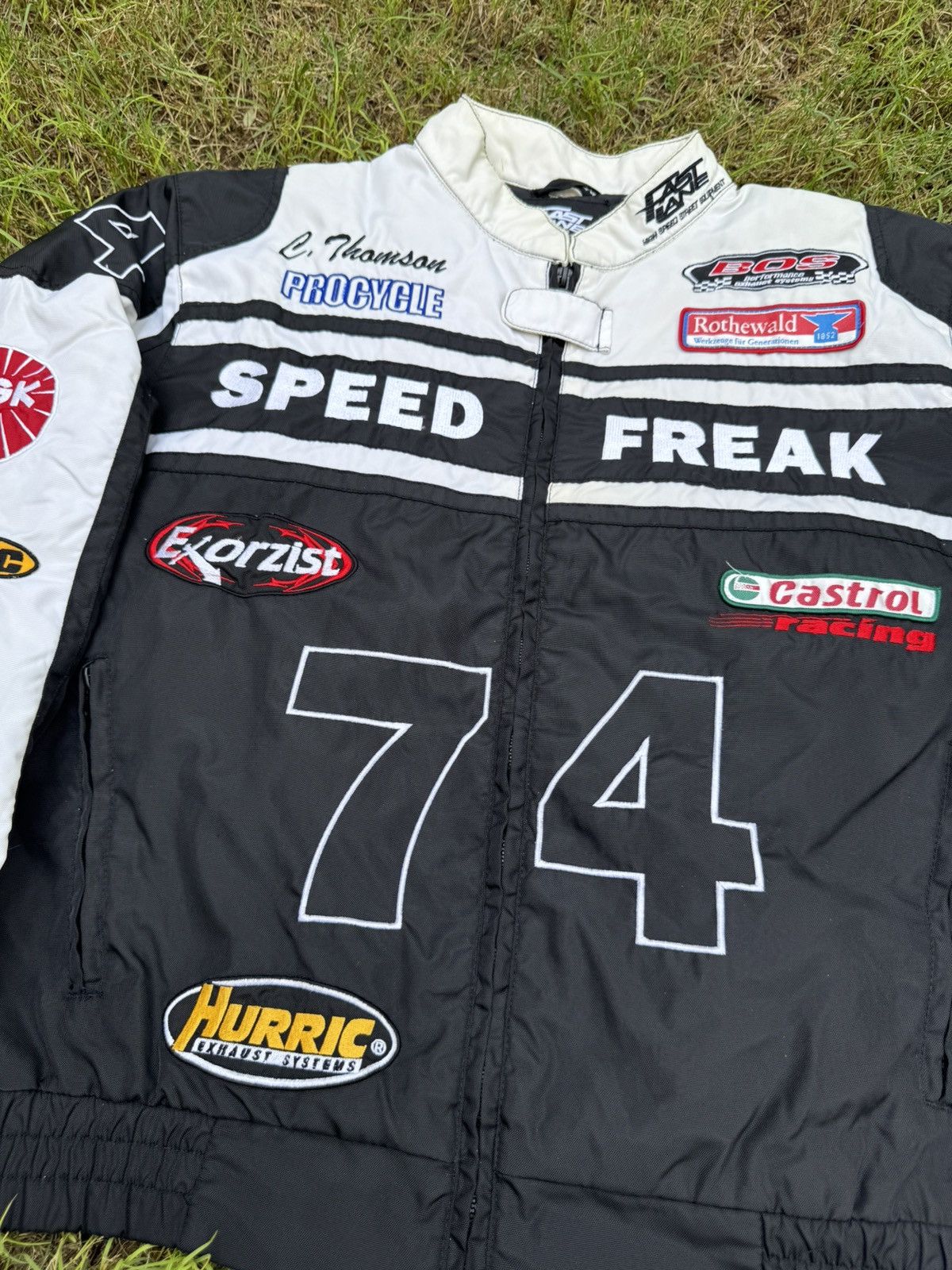 Vintage Vintage Nascar Grand Prix Speed Rider Team Racing Jacket Size US L / EU 52-54 / 3 - 5 Thumbnail