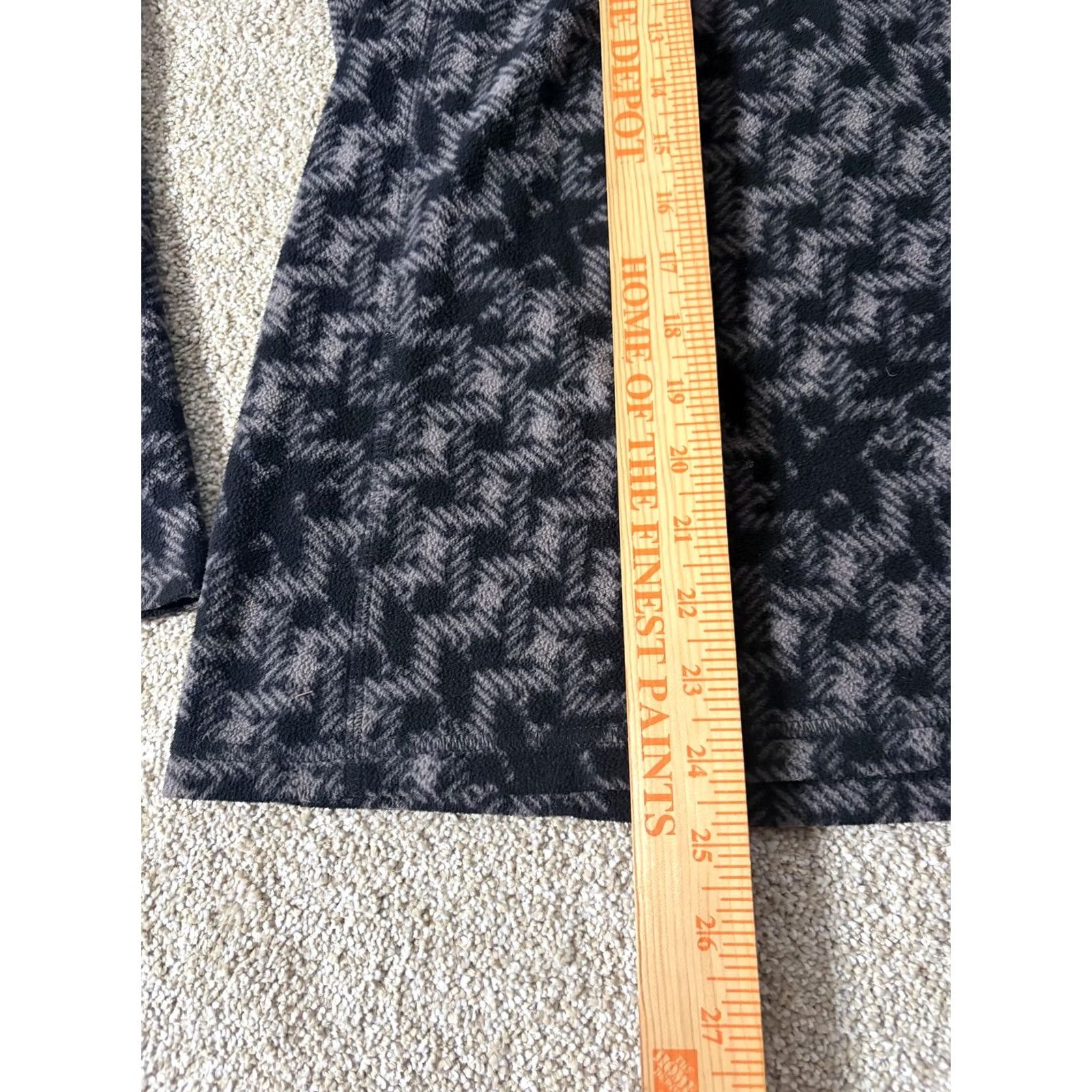 Vintage Columbia Pullover Womens Large Black Quarter Zip Fleece Geometric Mock Neck Size L / US 10 / IT 46 - 5 Thumbnail