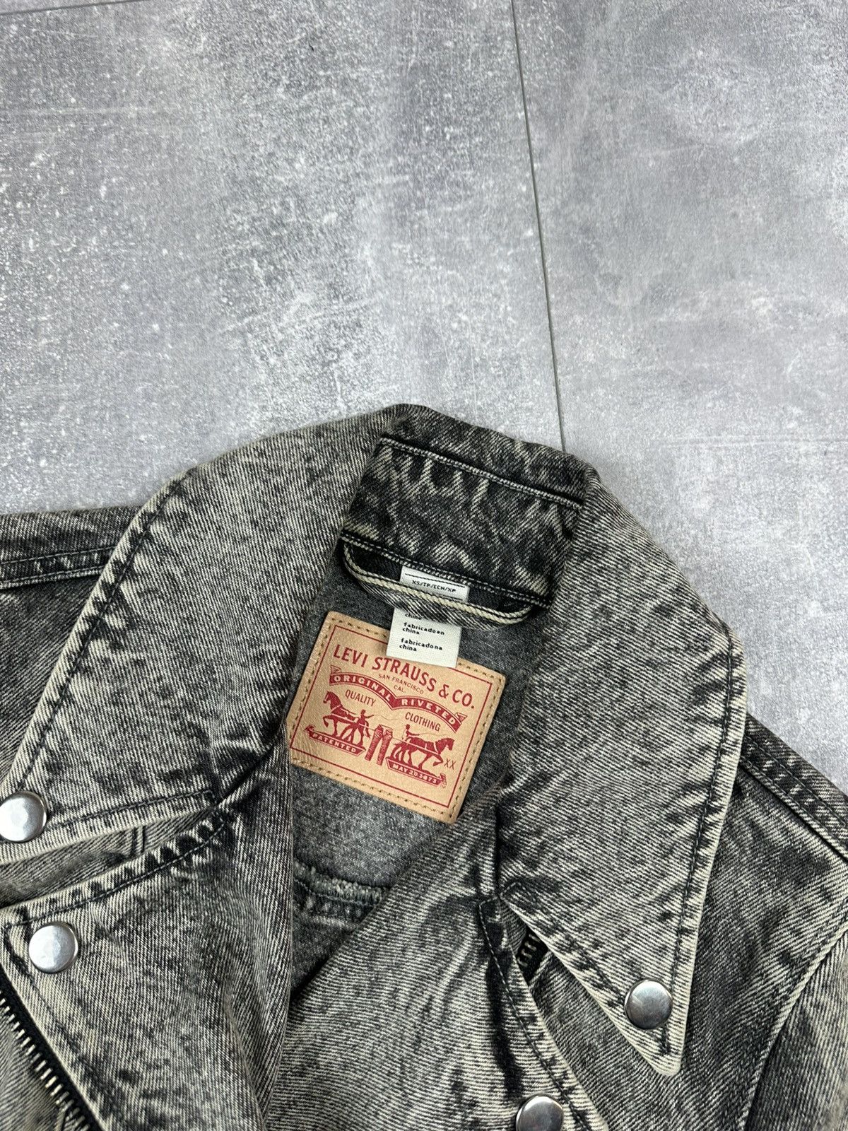 Levi's Levis Women’s Denim Rider Retro Silver Jacket Size XS / US 0-2 / IT 36-38 - 11 Thumbnail