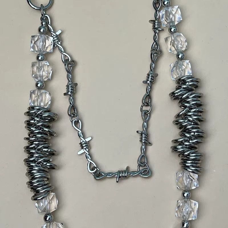 Jewelry Metal Pants Chain Waist Crystal Keychain Size ONE SIZE - 3 Thumbnail