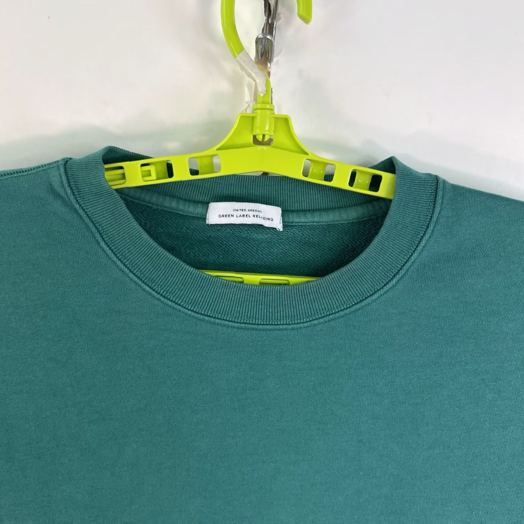 United Arrows VINTAGE United Arrows Green Label Sweatshirt Men Size L Green Casual Pullover Long Sleeve 90s Japan Size US L / EU 52-54 / 3 - 3 Thumbnail