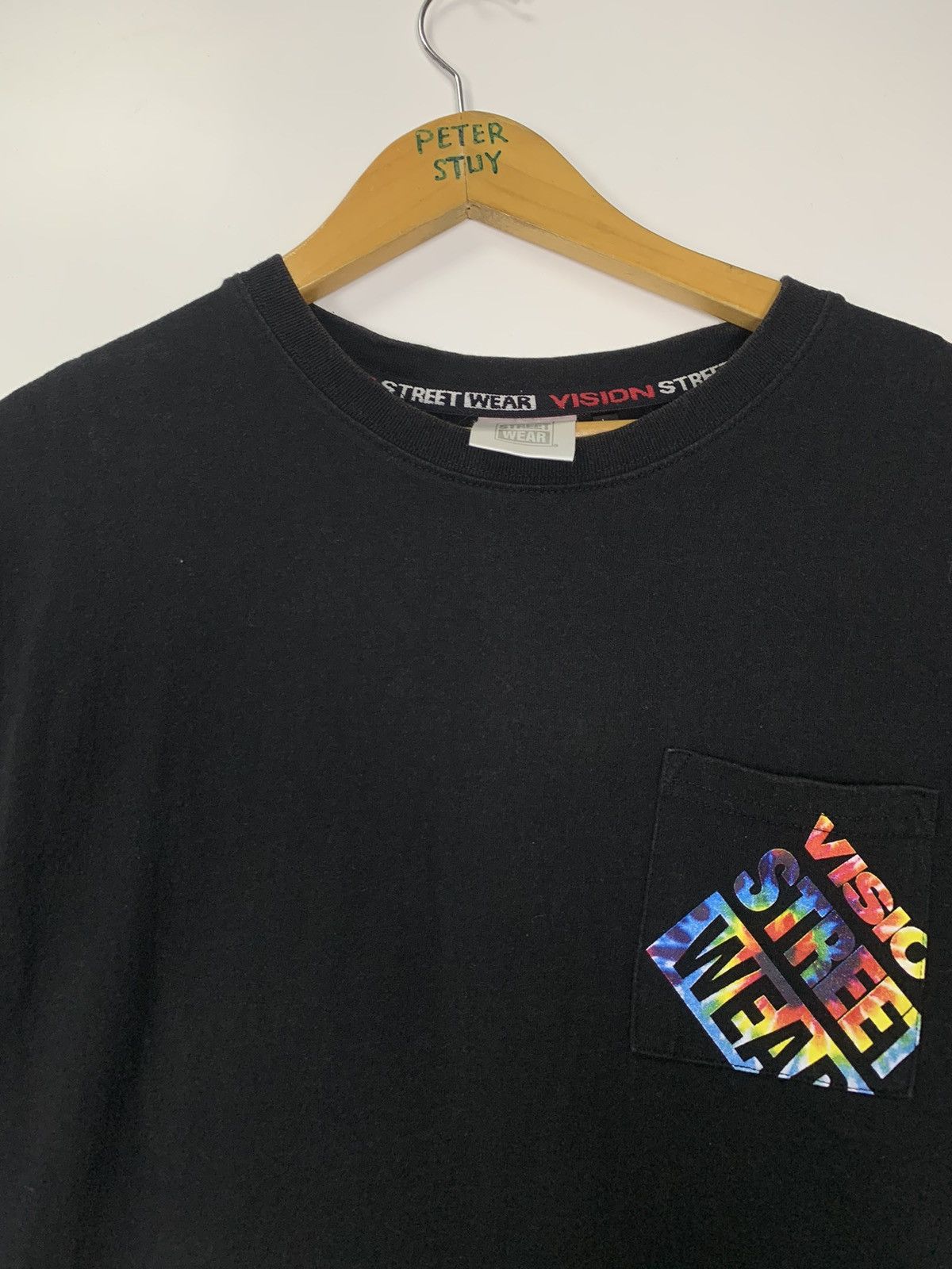 Vintage Vintage Vision Streetwear Pocket t-shirt Size US L / EU 52-54 / 3 - 3 Thumbnail