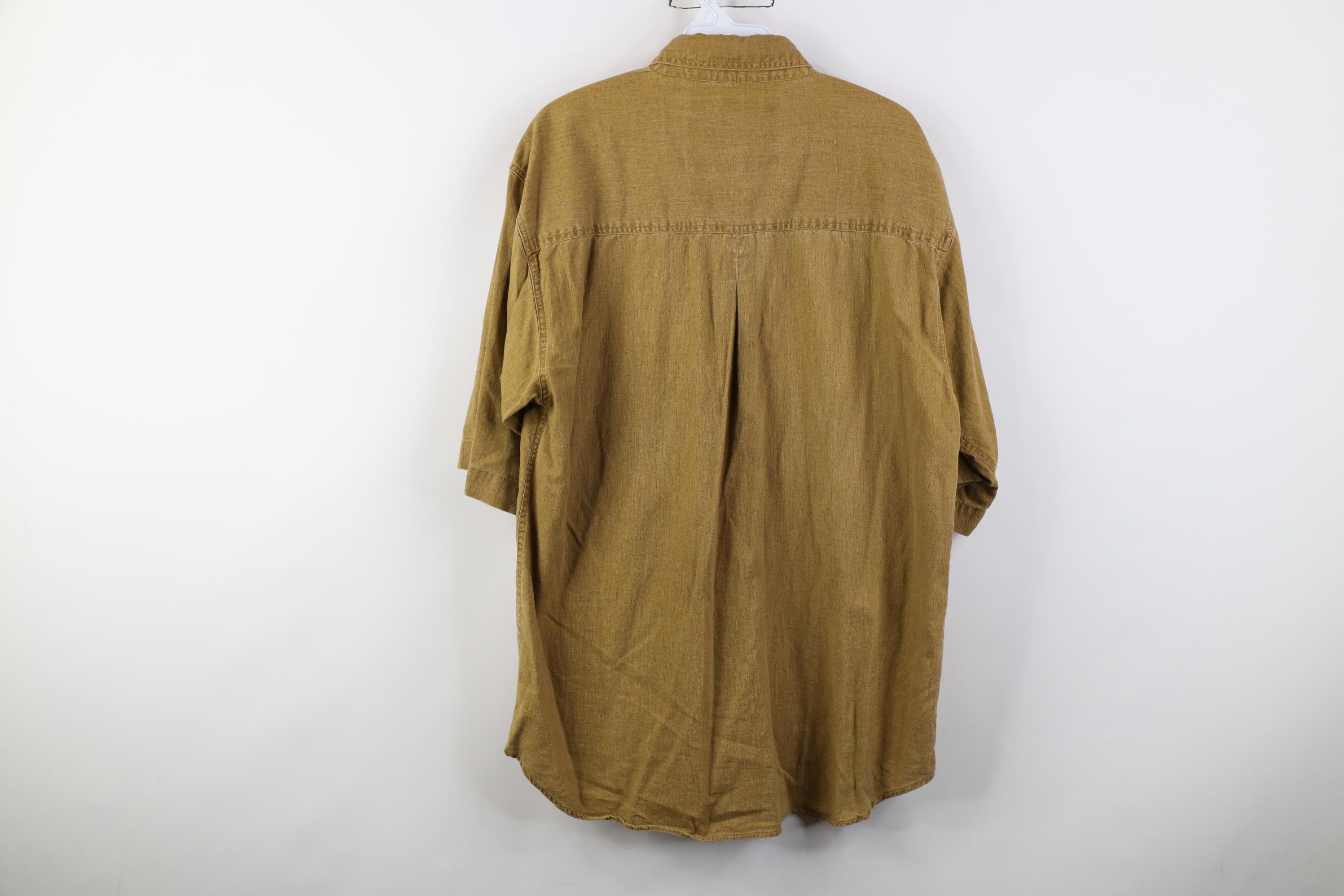 Vintage Vintage 90s Streetwear Stonewash Short Sleeve Button Shirt Size US S / EU 44-46 / 1 - 11 Thumbnail