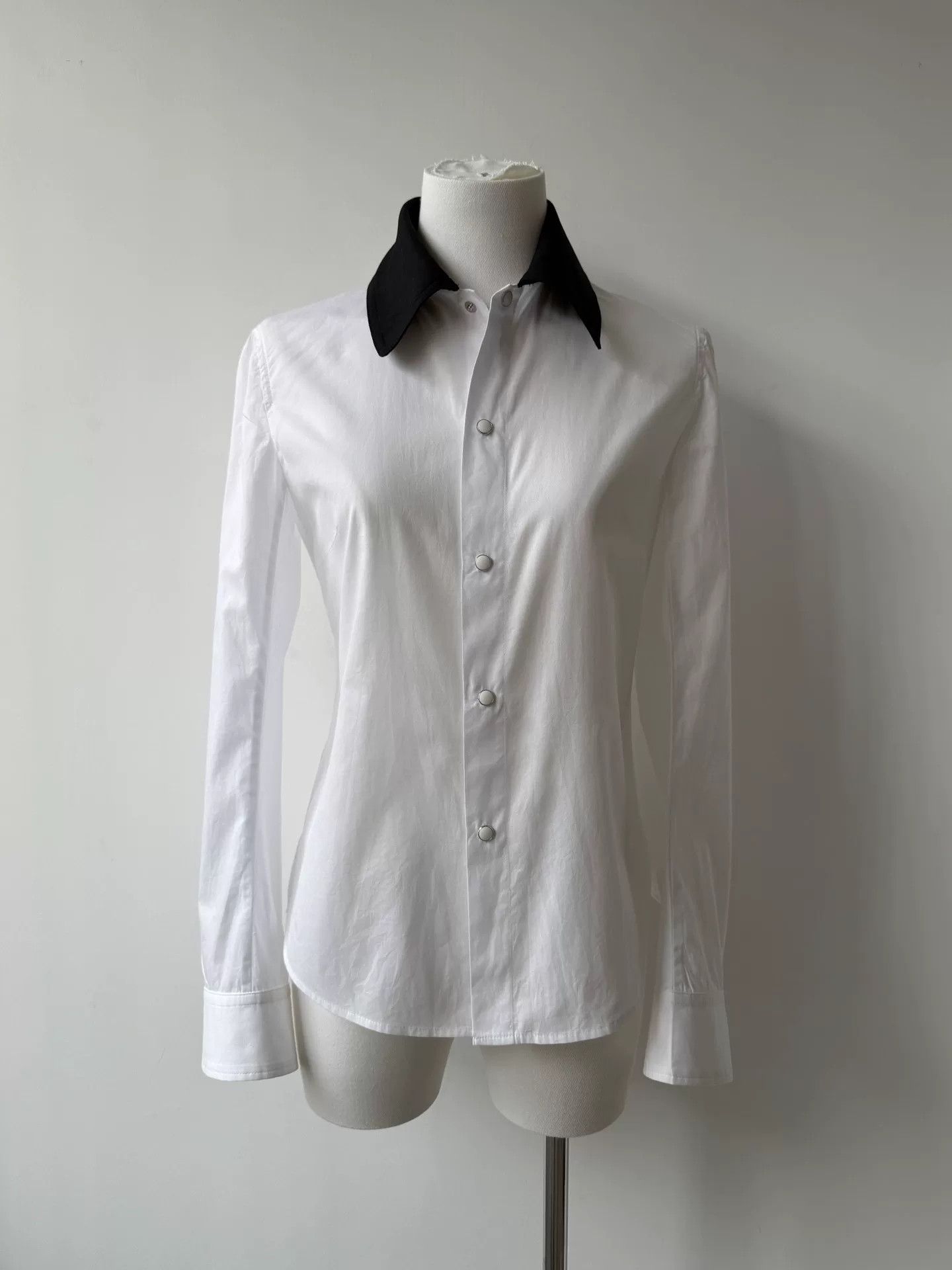 Y's Yohji Yamamoto Y's White Button-Up Shirt Size S / US 4 / IT 40 - 1 Thumbnail