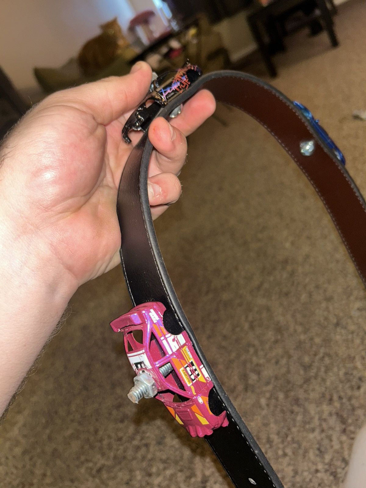 Other 1/1 Your World diecast hot wheels drilled car belt Size 32 - 4 Thumbnail