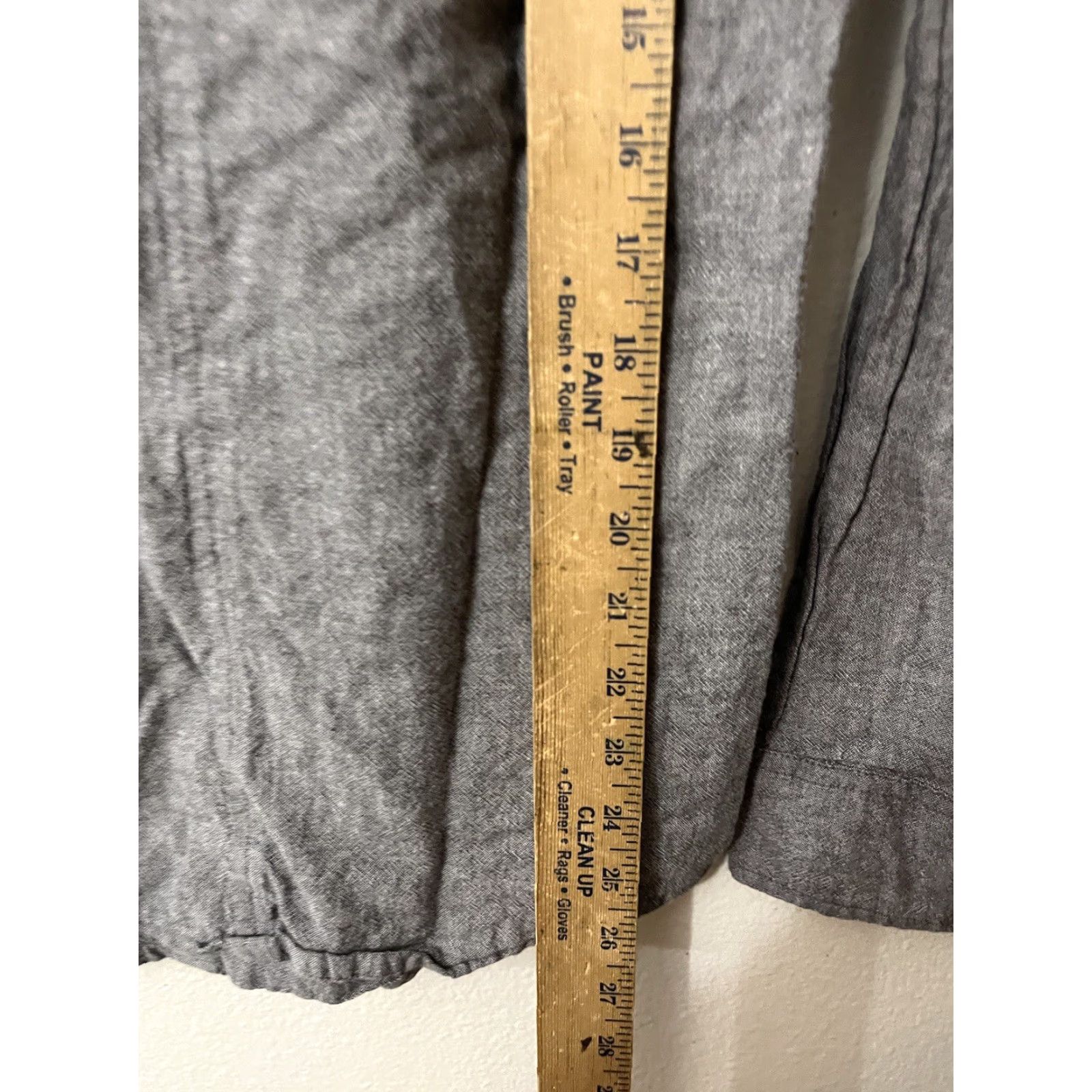 Vintage ROXY Shirt Womens Long Sleeve Button Front Pockets Collared Gray 47% Polyester 53% Cotton Size M Size M / US 6-8 / IT 42-44 - 4 Thumbnail