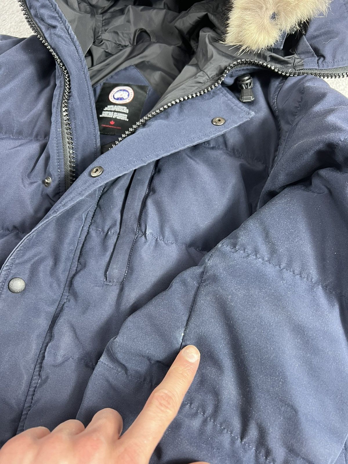 Canada Goose Canada Goose Carson Blue Parka with Coyote Fur Size US L / EU 52-54 / 3 - 7 Thumbnail