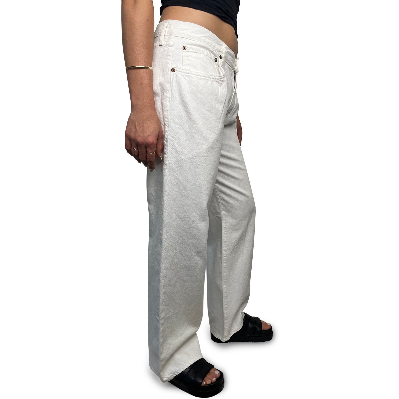 Agolde Off white jeans Size 30" / US 8 / IT 44 - 2 Thumbnail
