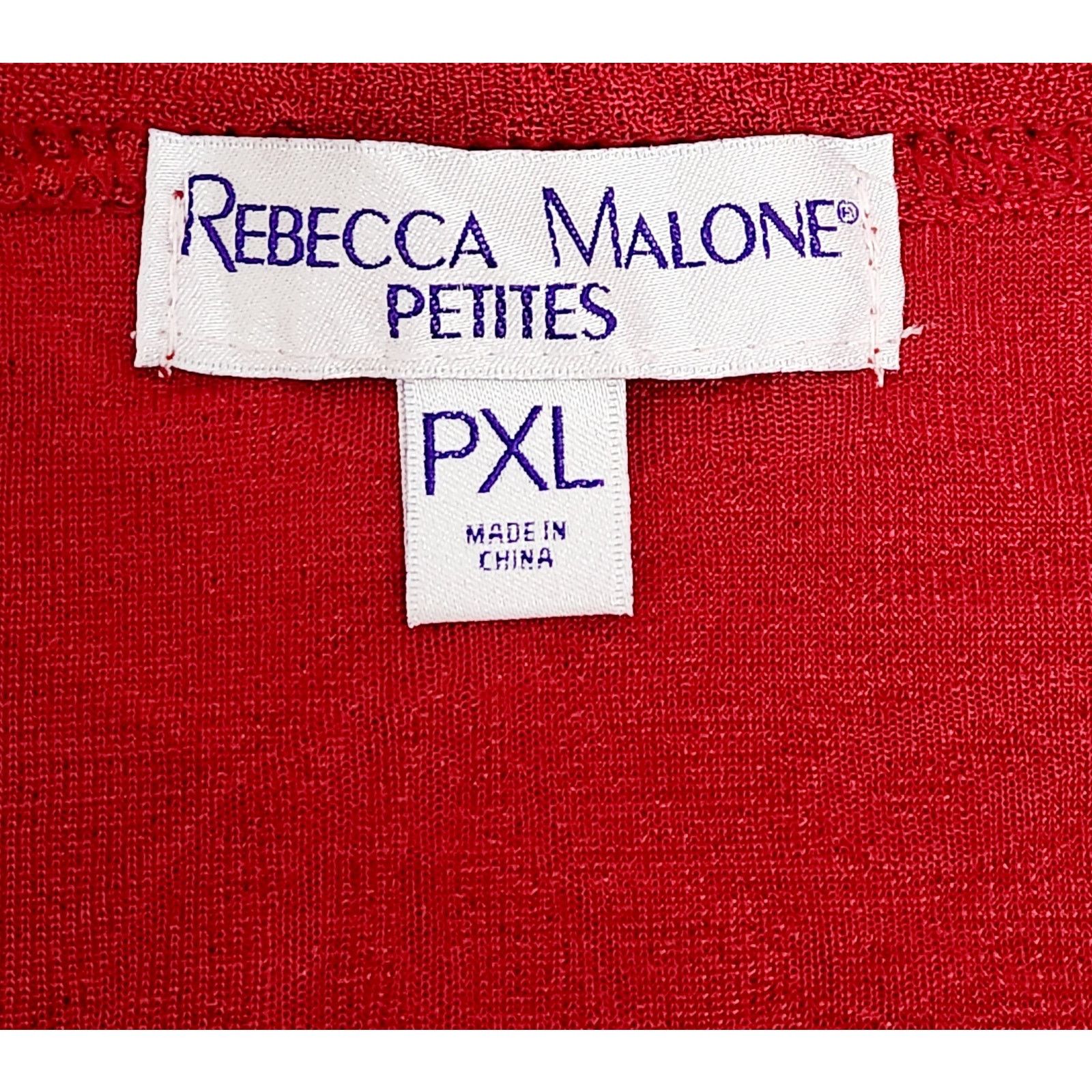 Other Rebecca Malone Petites Red Button Up Cardigan Sweater PXL Size XL / US 12-14 / IT 48-50 - 6 Thumbnail