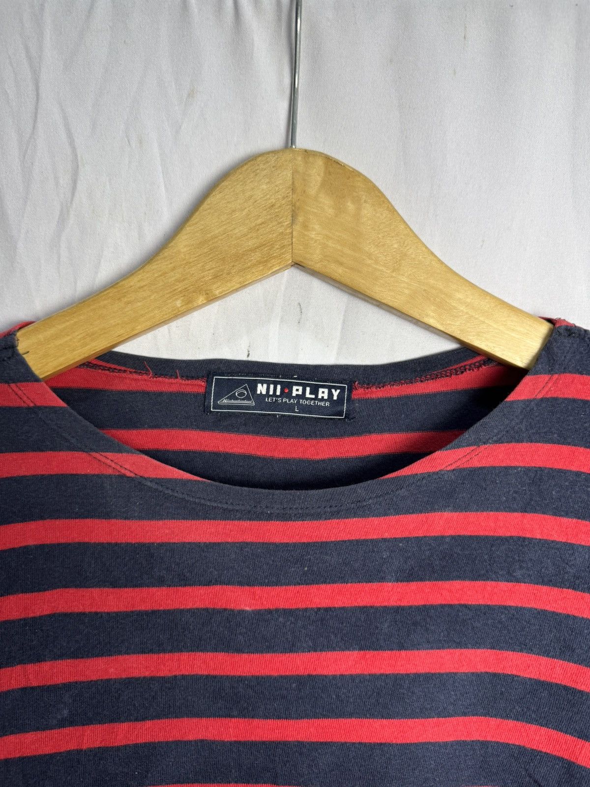 If Six Was Nine Japanese Striped Long Sleeve NII Play Size US L / EU 52-54 / 3 - 3 Thumbnail