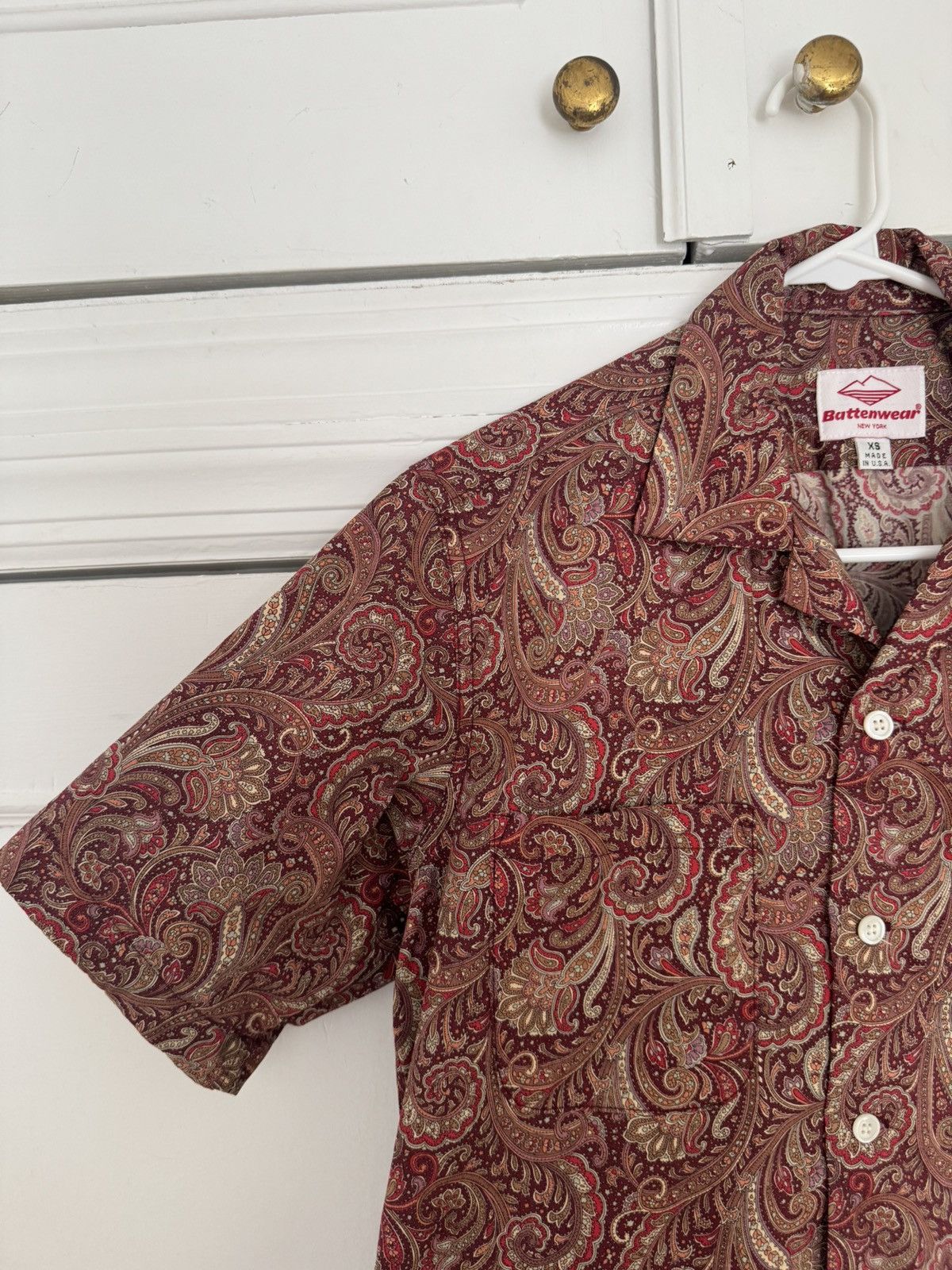 Battenwear Battenwear Five Pocket Zuma Vacation Shirt XS Red Paisley Size US XS / EU 42 / 0 - 2 Thumbnail