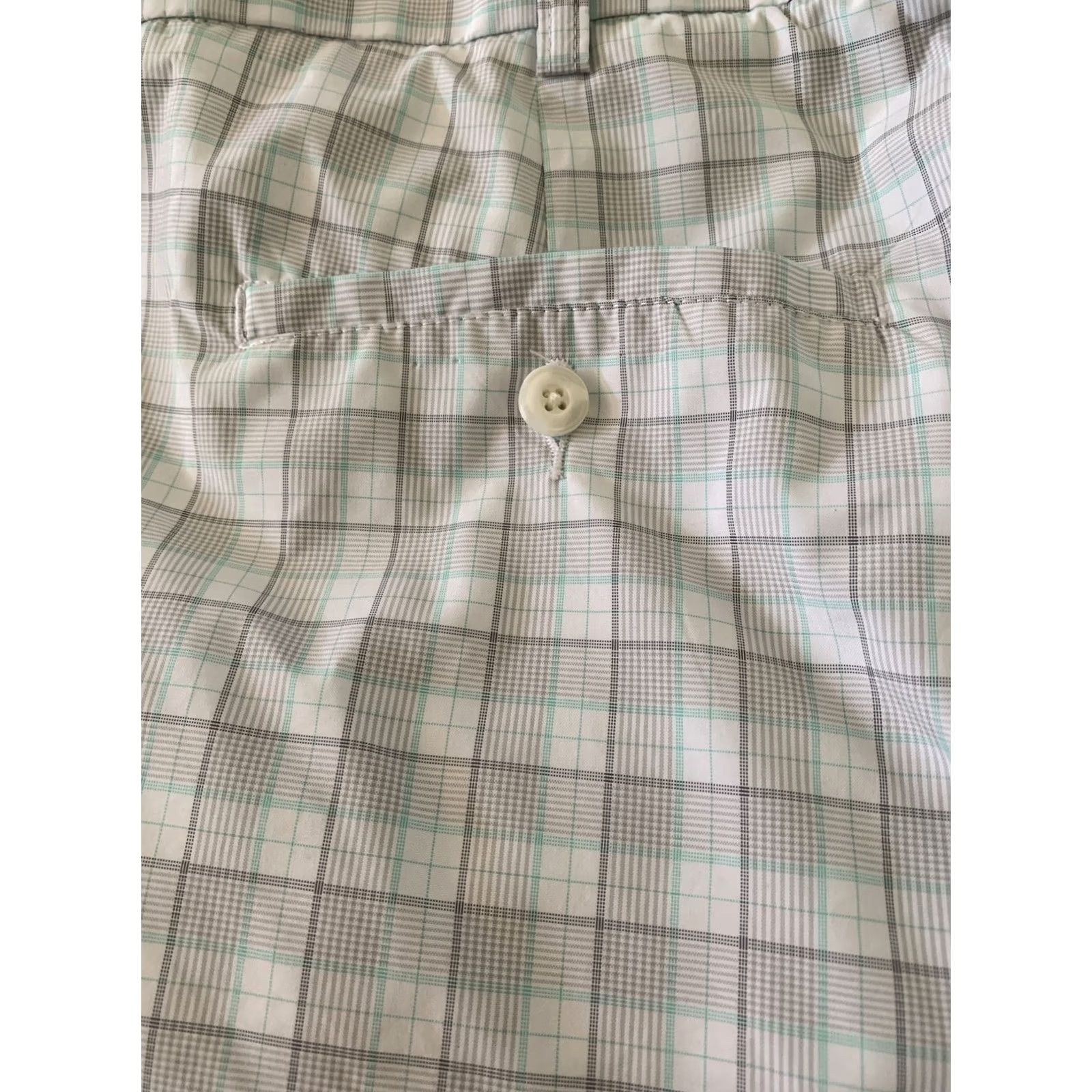 PGA Tour PGA TOUR Shorts Men Flat Front Plaid Lightweight Polyester Casual 38 Multicolor Golf Chino Inseam 10 in"} Size US 38 / EU 54 - 5 Thumbnail