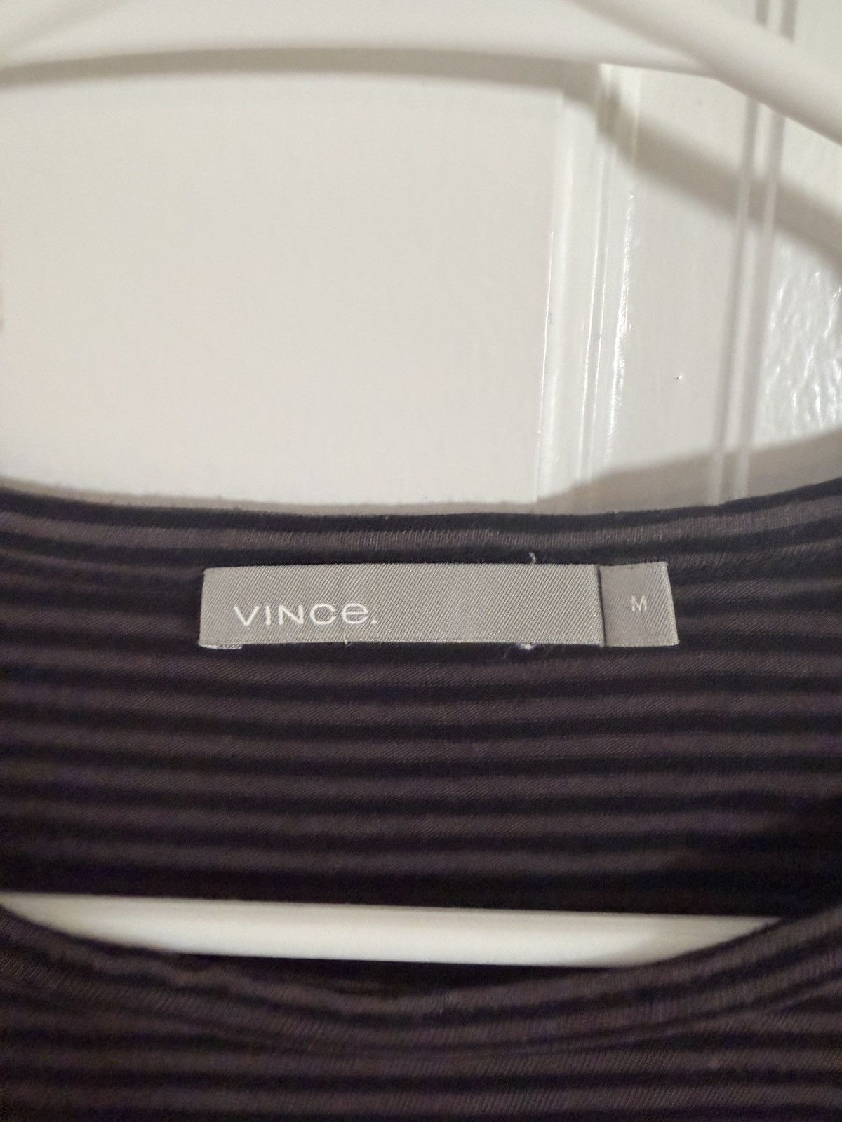 Vince Vince Black and Grey striped Tshirt M Size US M / EU 48-50 / 2 - 2 Thumbnail