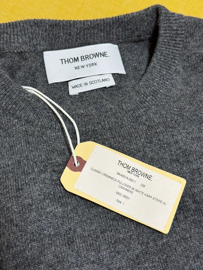 Thom Browne Thom browne Four-bar cashmere pullover sweater 2503-Nextarr Size US S / EU 44-46 / 1 - 2 Thumbnail