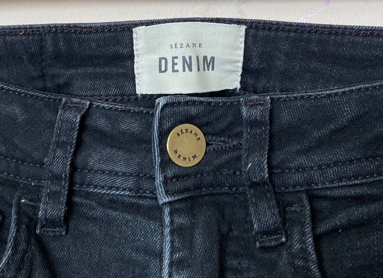 Sezane Women’s Sezane Denim jeans black size 27 Size 27" / US 4 / IT 40 - 3 Thumbnail