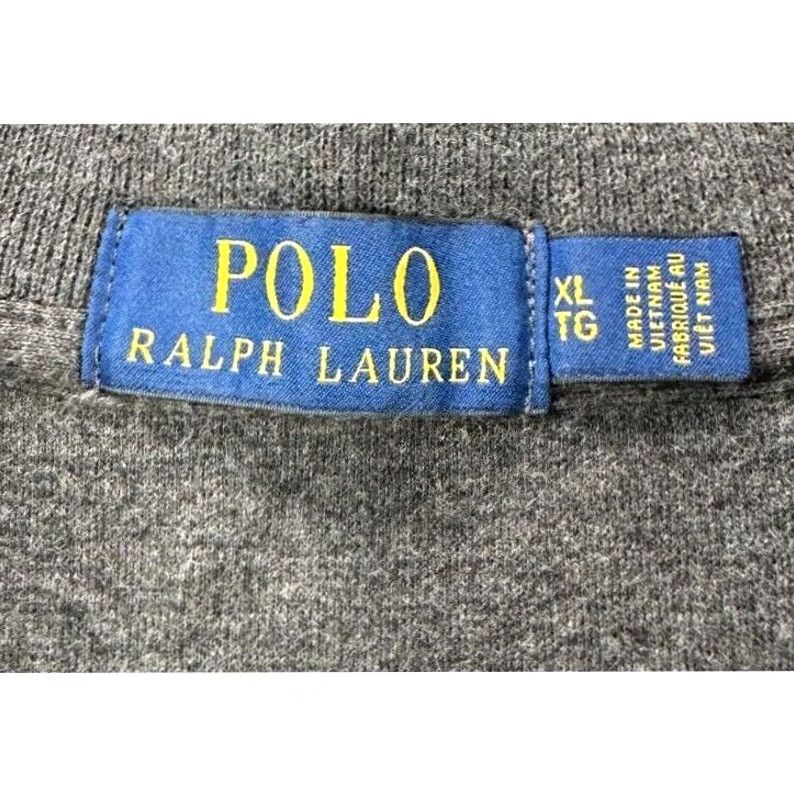 Polo Ralph Lauren Polo Ralph Lauren Pullover Sweater Adult XL Dark Grey Pony Thick Quarter Zip Men Size US XL / EU 56 / 4 - 4 Thumbnail
