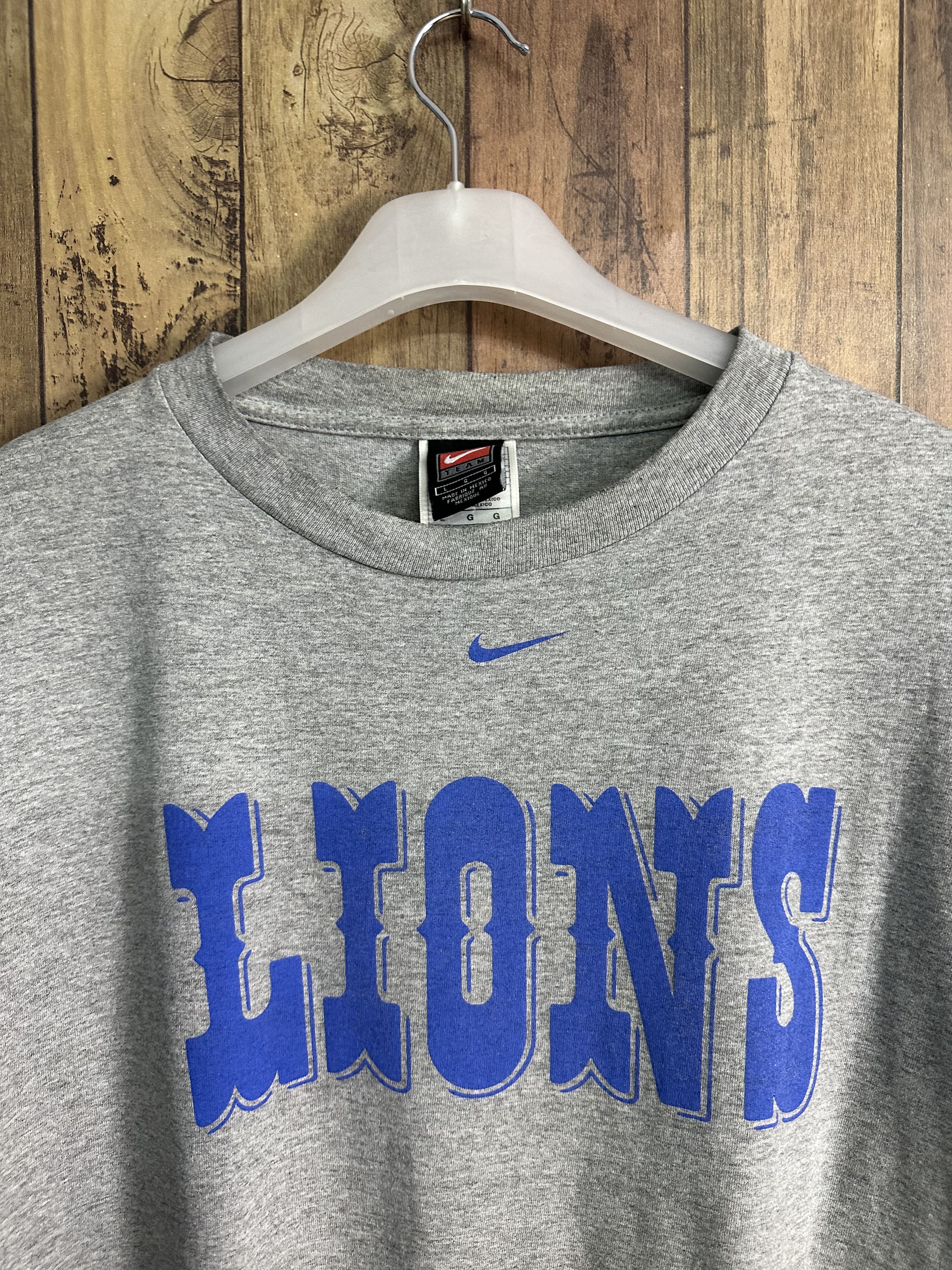 Nike × Vintage Vintage Nike Lions Club Center Swoosh Logo A341 Size US L / EU 52-54 / 3 - 2 Thumbnail