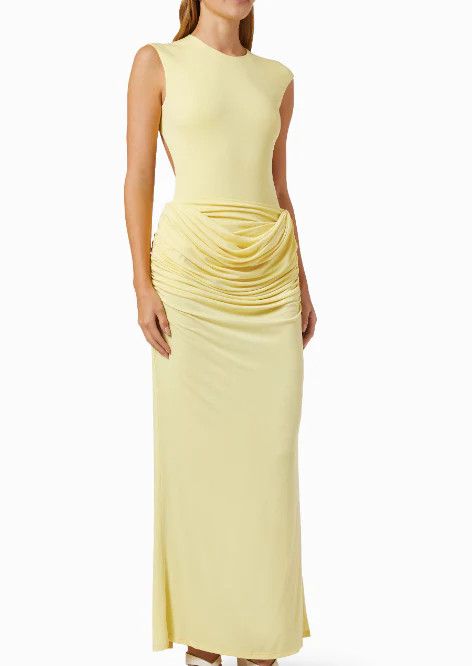Paris Georgia Paris Georgia Draped Stretch-Jersey Maxi Skirt Size 26" / US 2 / IT 38 - 9 Thumbnail