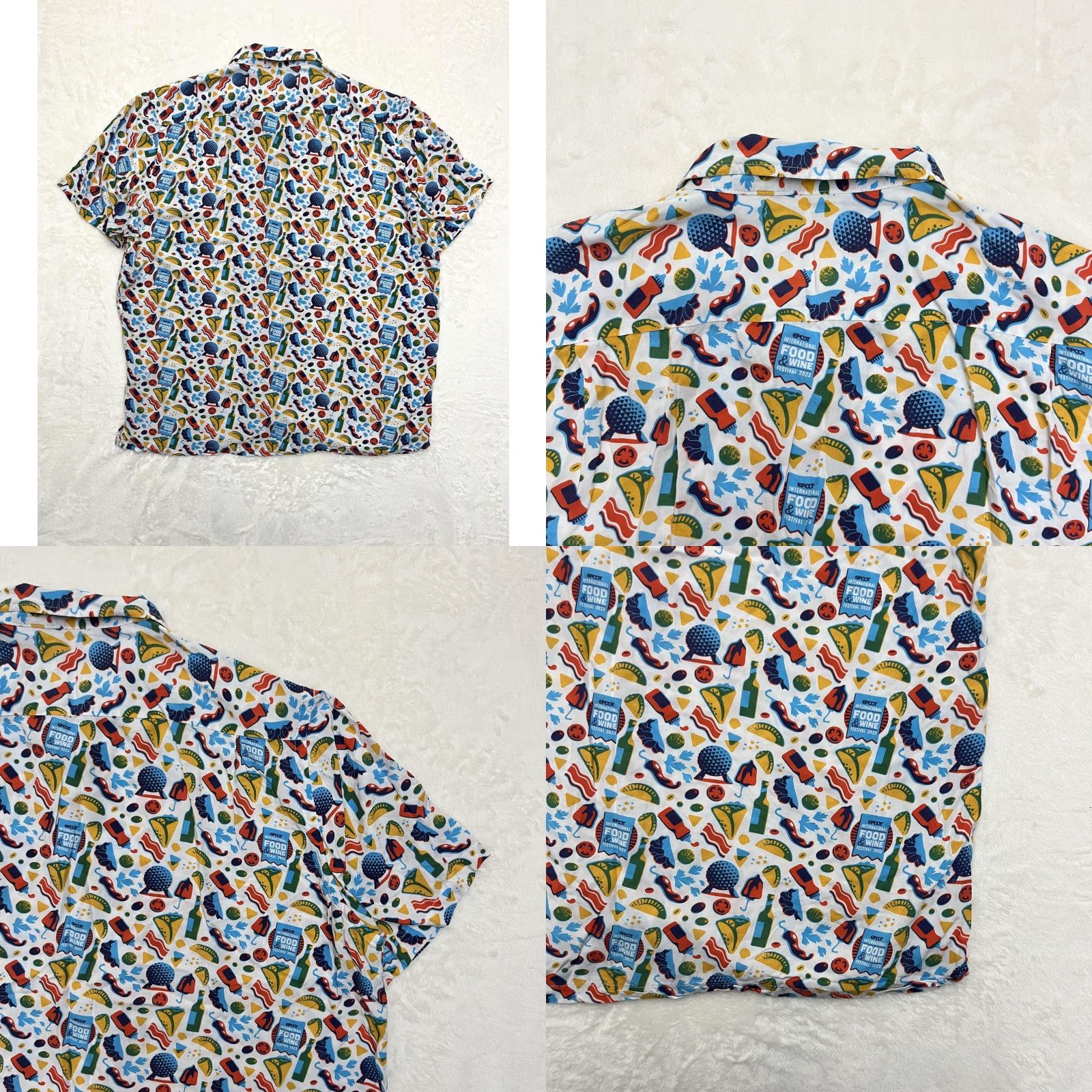 Reyn Spooner Disney Reyn Spooner Shirt Mens 2XL Epcot Food & Wine Festival 2023 Button Up Size US XXL / EU 58 / 5 - 7 Thumbnail