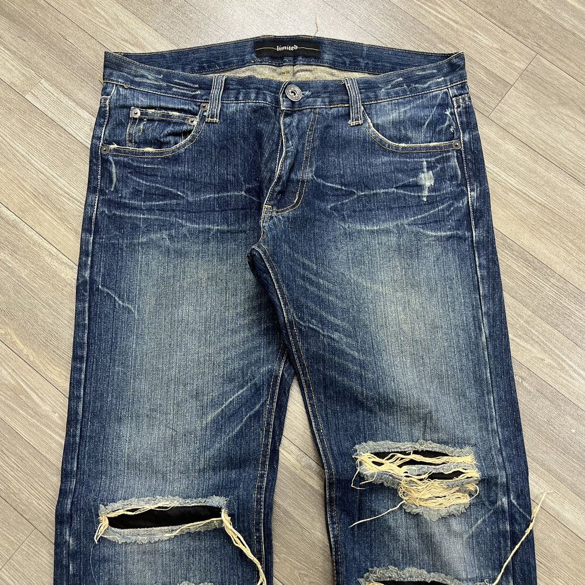 If Six Was Nine × Japanese Brand × Le Grande Bleu (L.G.B.) Y2K I ☠️ Rock Limited Distressed Skulls Blue Jeans Lgb Goa Size US 34 / EU 50 - 17 Thumbnail