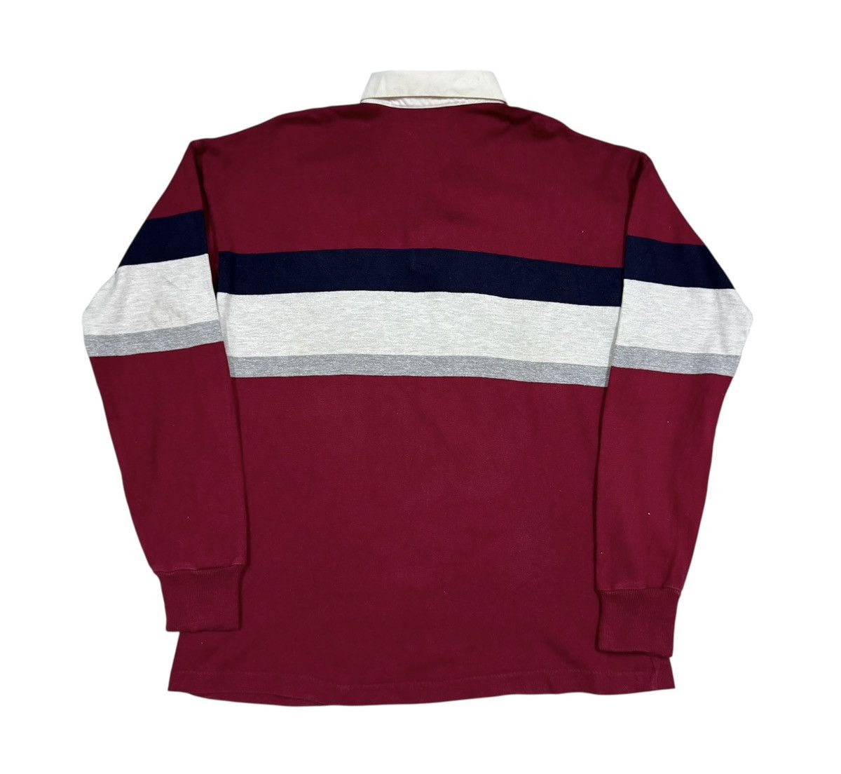 L.L. Bean Vtg🔥80’s LL Bean Rugby Stipred Shirt Made In Usa Size US L / EU 52-54 / 3 - 2 Thumbnail