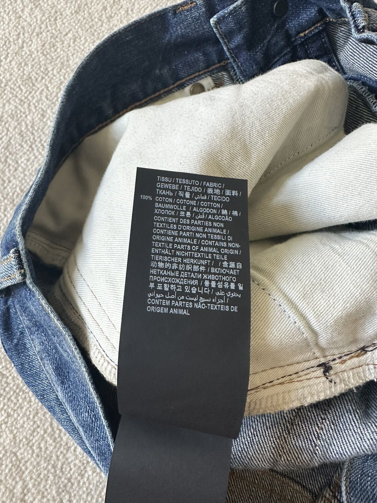 Saint Laurent Paris SS21 $890 Saint Laurent selvedge blue denim jeans 32 Size US 32 / EU 48 - 25 Thumbnail