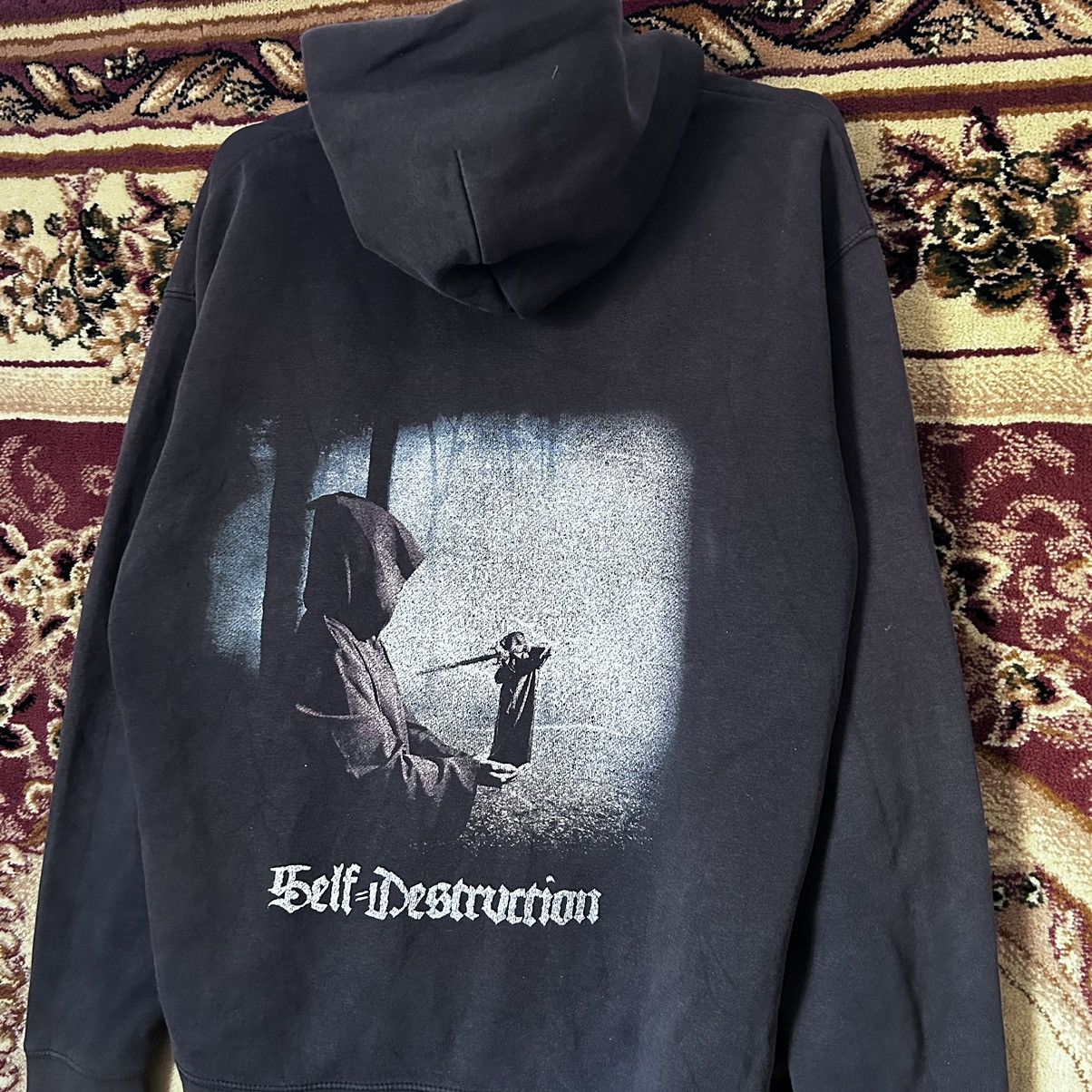 Band Tees × Vintage Vintage Infinitas Metal Band Self-Destruction Zip Hoodie Size US M / EU 48-50 / 2 - 2 Thumbnail