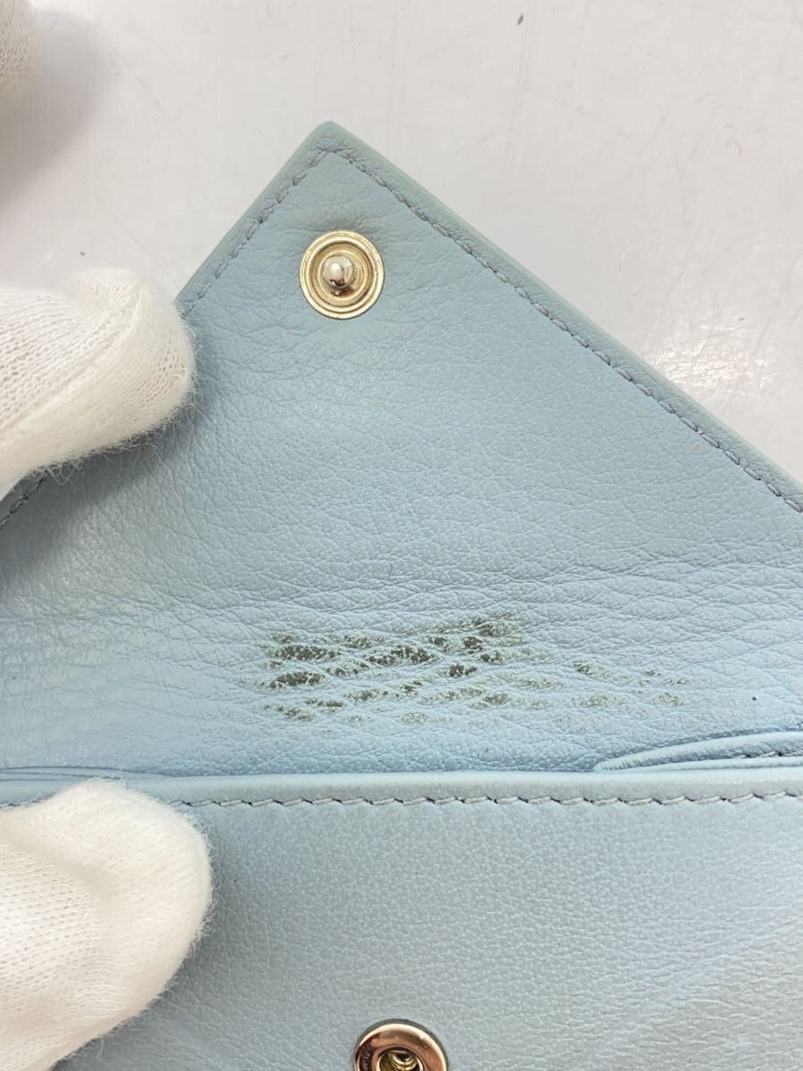 Balenciaga Balenciaga Leather Tri-Fold Wallet Blue Size ONE SIZE - 7 Thumbnail