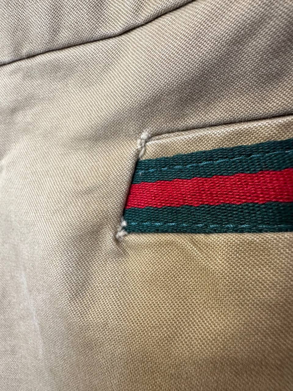 Japanese Brand Kosmo Lupo Beige Chino Pants Stripe Detail Cult Wear Size US 32 / EU 48 - 18 Thumbnail
