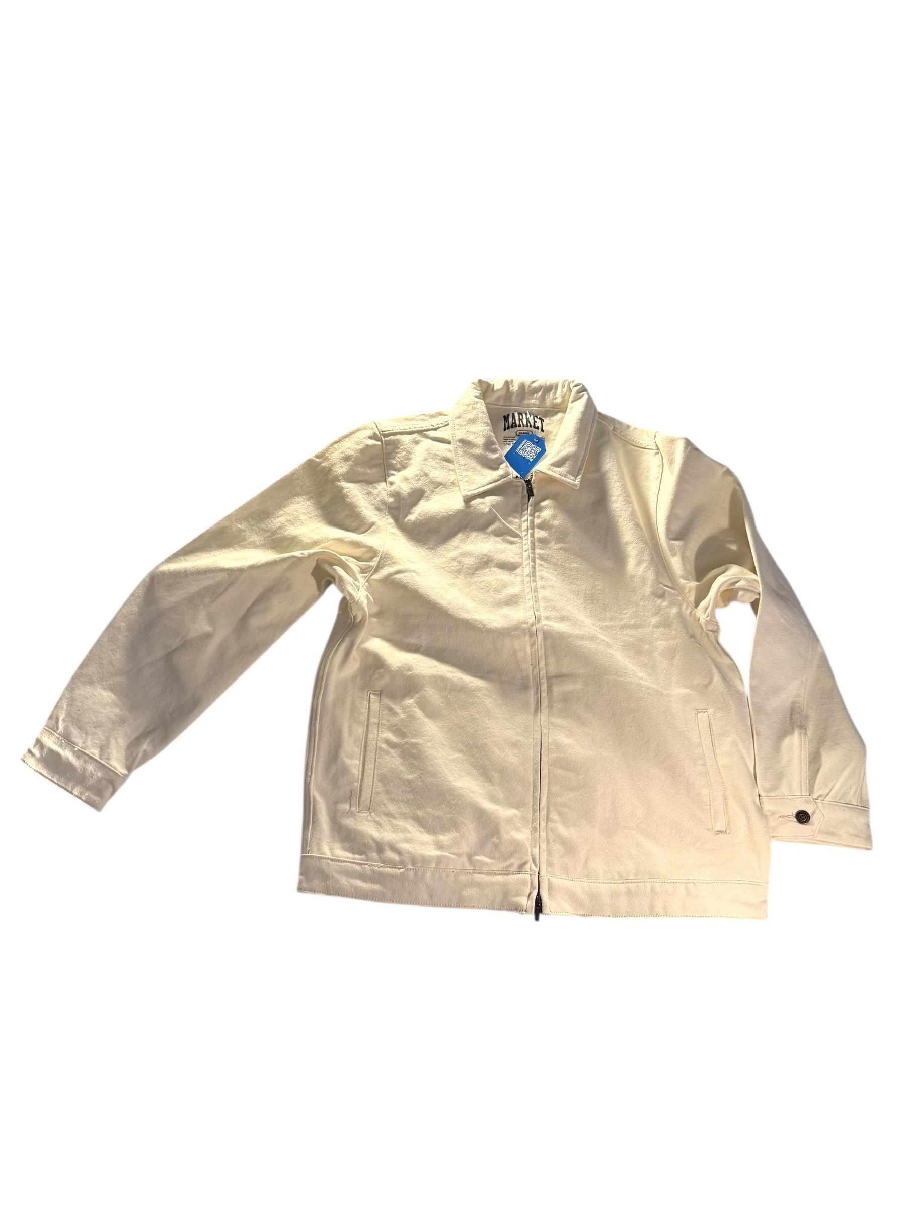 Market Market White Work Jacket with Graphic Size US XL / EU 56 / 4 - 1 Thumbnail