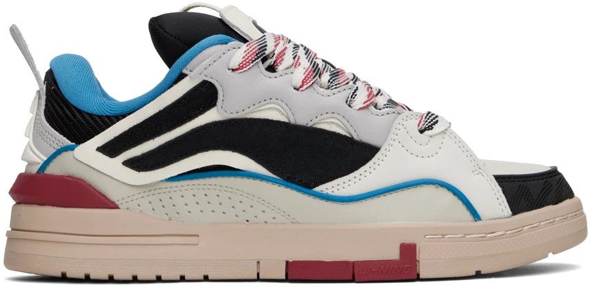 Li-Ning Li Ning White Blue Red Leather Vuitton Curb Sneakers Size US 10.5 / EU 43-44 - 3 Thumbnail