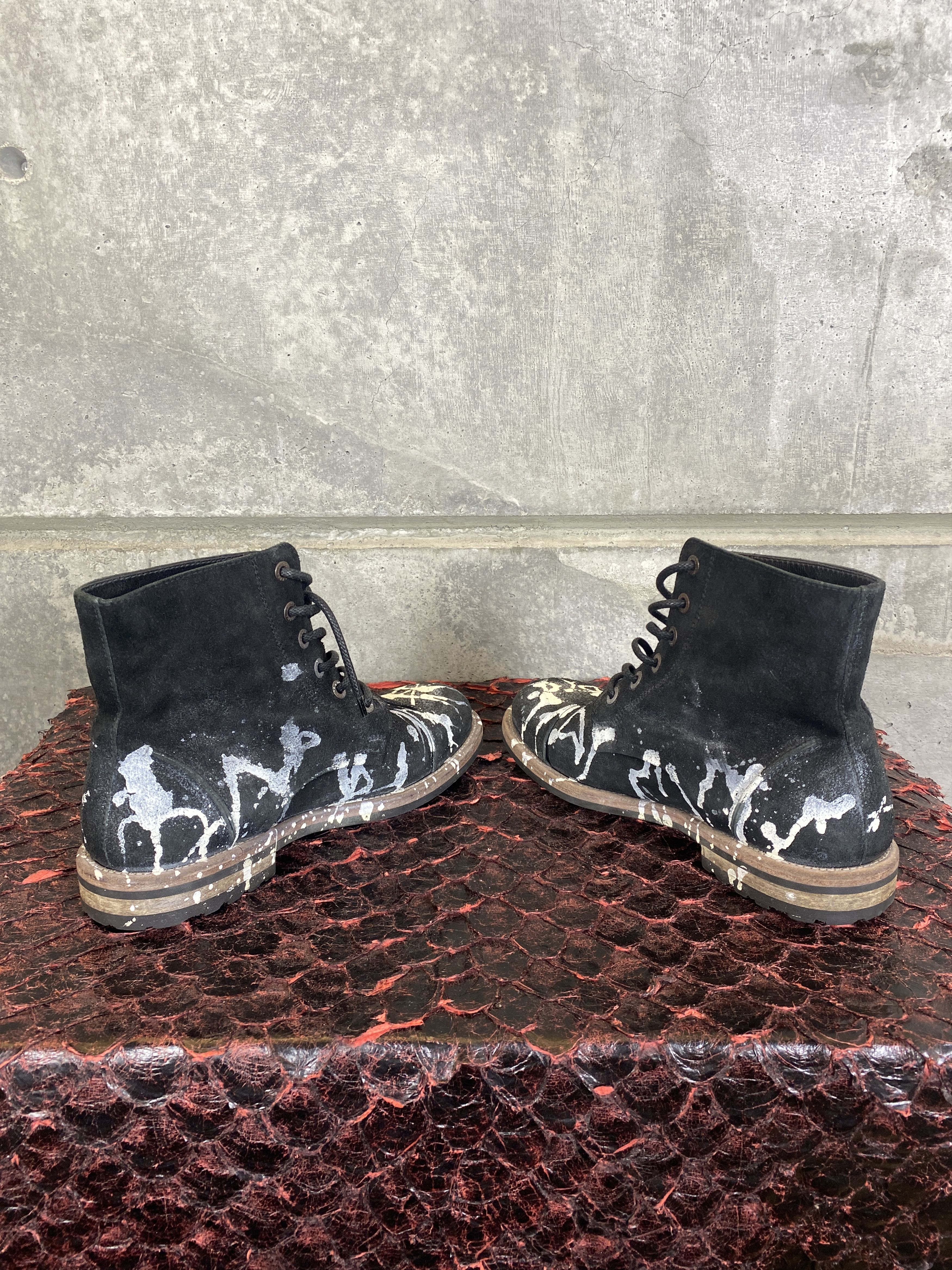 Dolce & Gabbana VINTAGE 2003 DOLCE & GABBANA PAINTER BOOT 8.5 Size US 8.5 / EU 41-42 - 6 Thumbnail