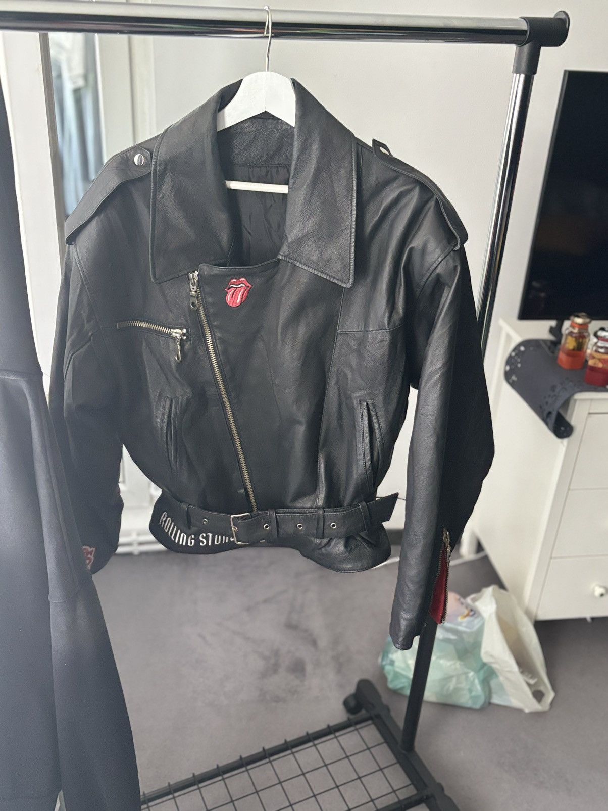 The Rolling Stones Vintage Rolling Stones Leather Jacket sz S Size S / US 4 / IT 40 - 2 Thumbnail