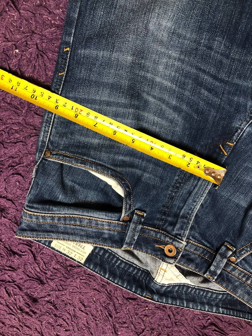 Diesel DIESEL DISTRESSED THAVAR STRAIGHT JEANS Size US 32 / EU 48 - 14 Thumbnail